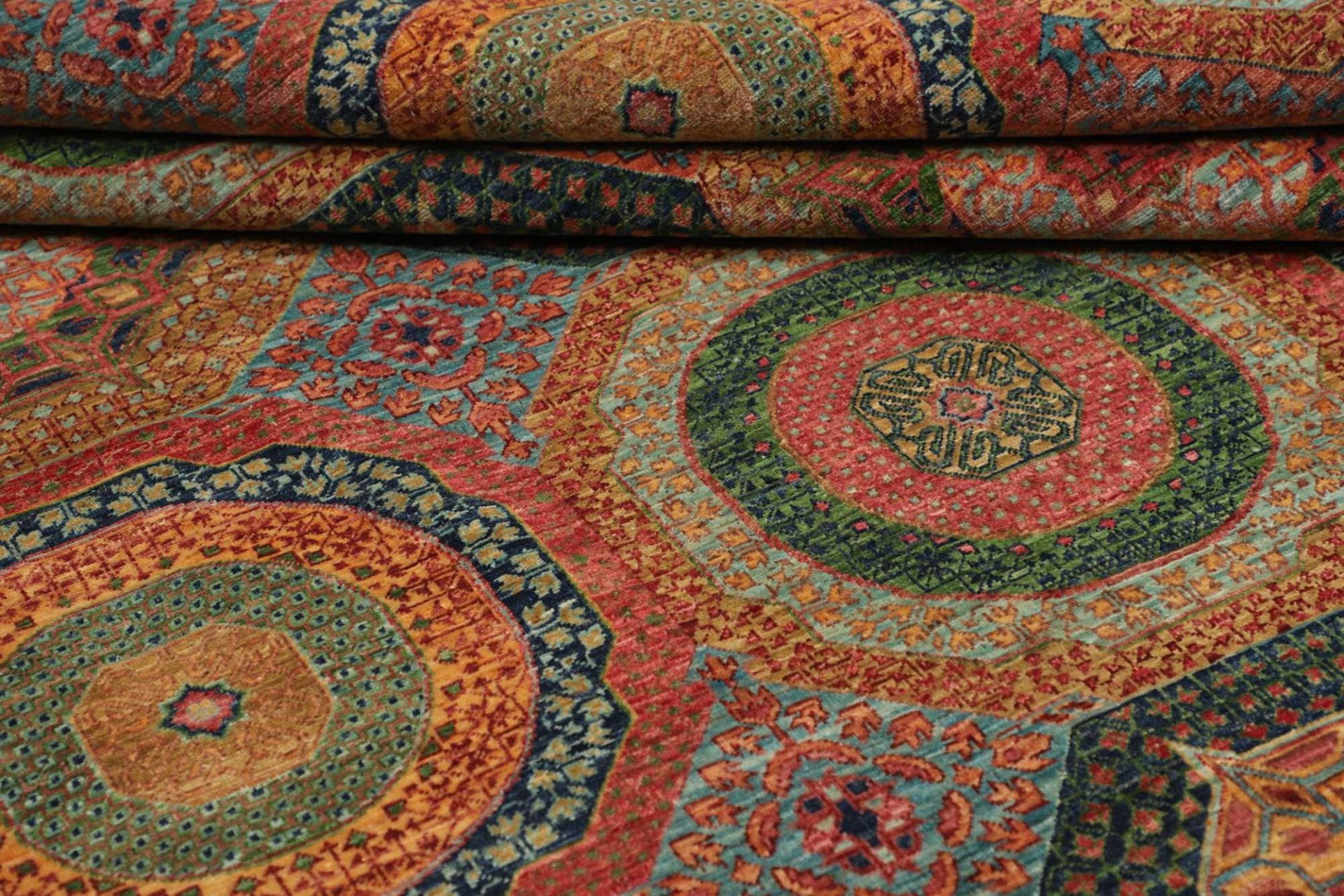 Mamluk Orientteppich 200 × 298 cm aus Wolle, handgeknüpft