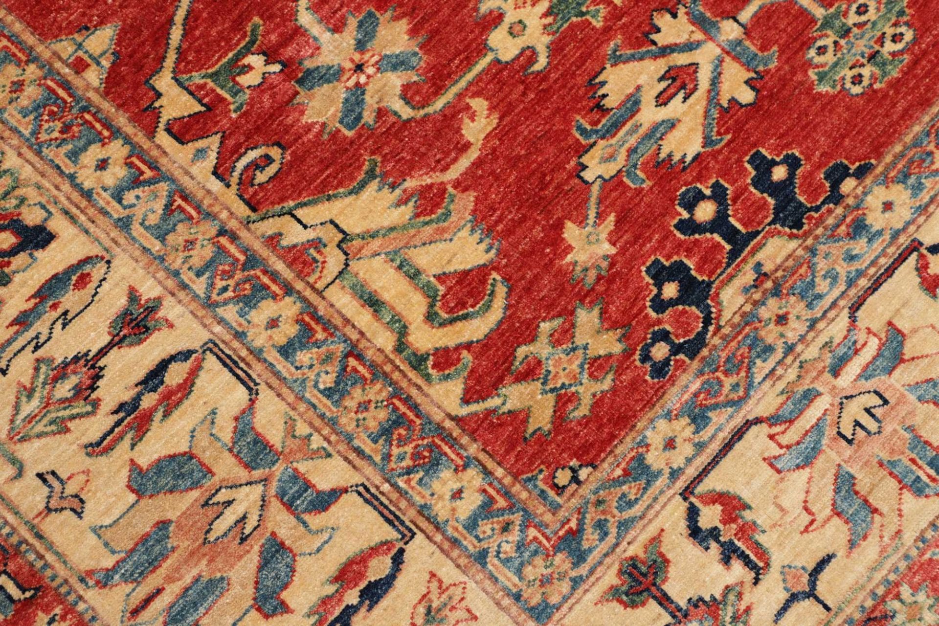 Kazak Orientteppich 212 × 298 cm aus Wolle, handgeknüpft