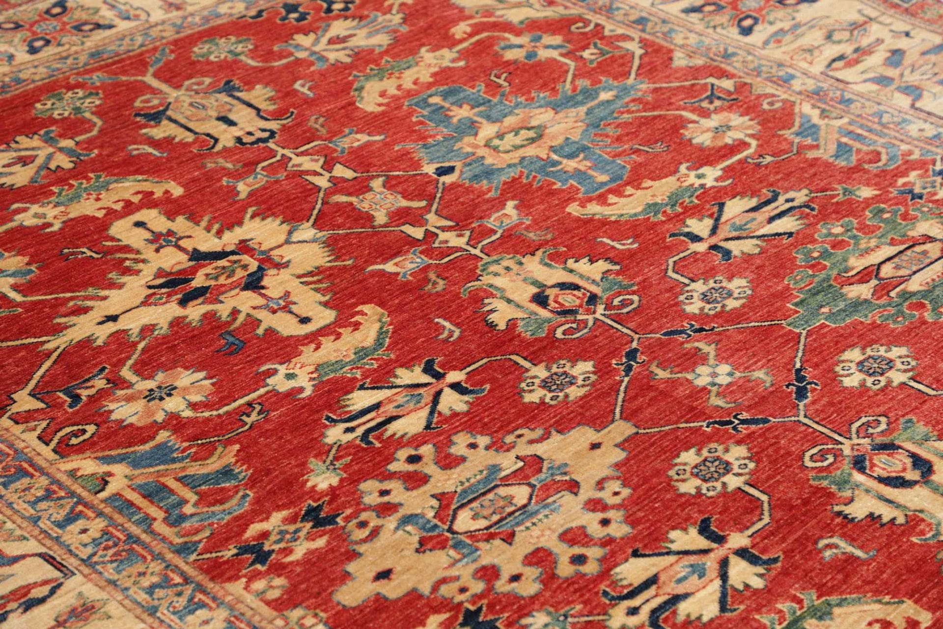 Kazak Orientteppich 212 × 298 cm aus Wolle, handgeknüpft