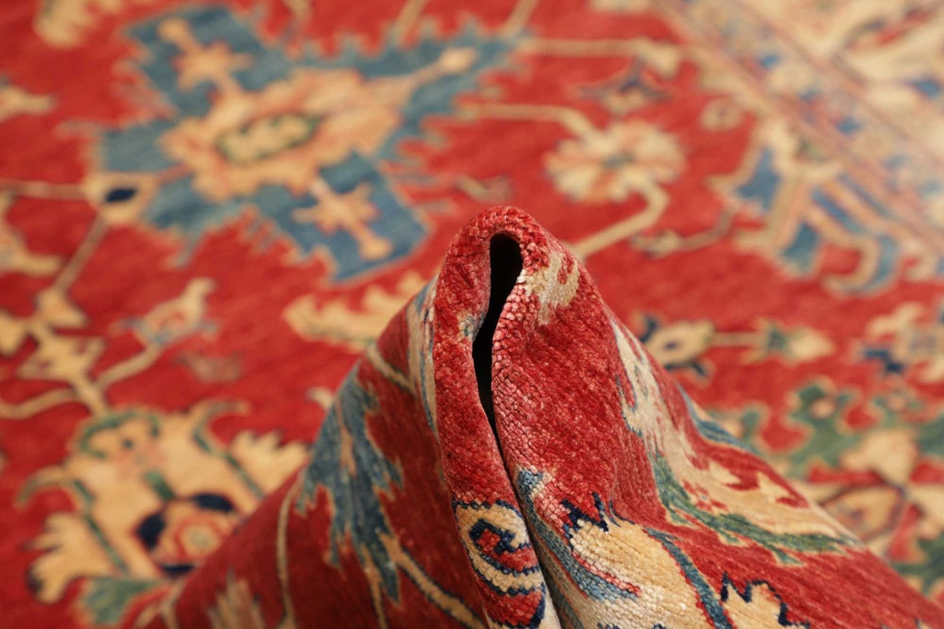 Kazak Orientteppich 212 × 298 cm aus Wolle, handgeknüpft