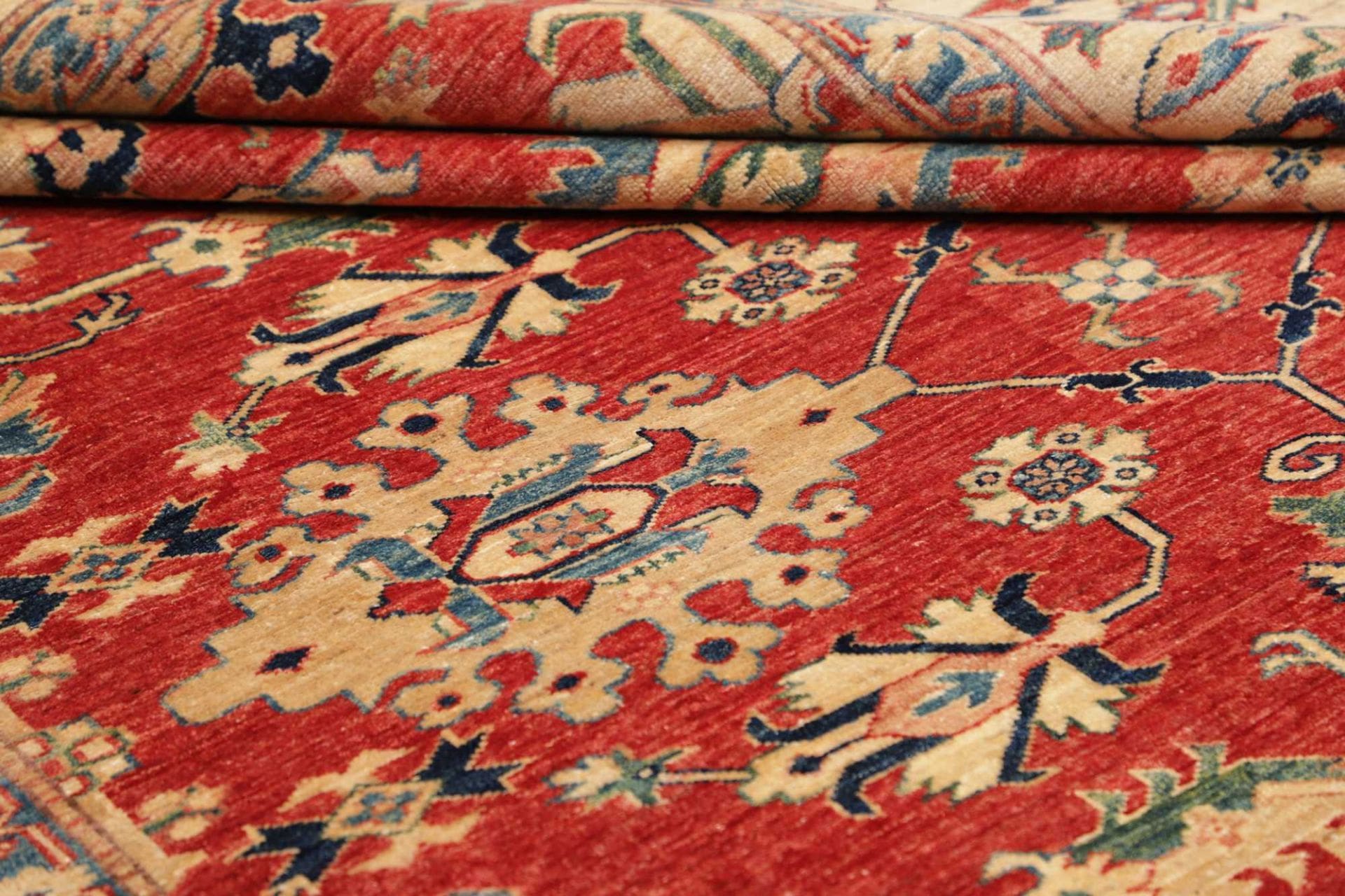 Kazak Orientteppich 212 × 298 cm aus Wolle, handgeknüpft