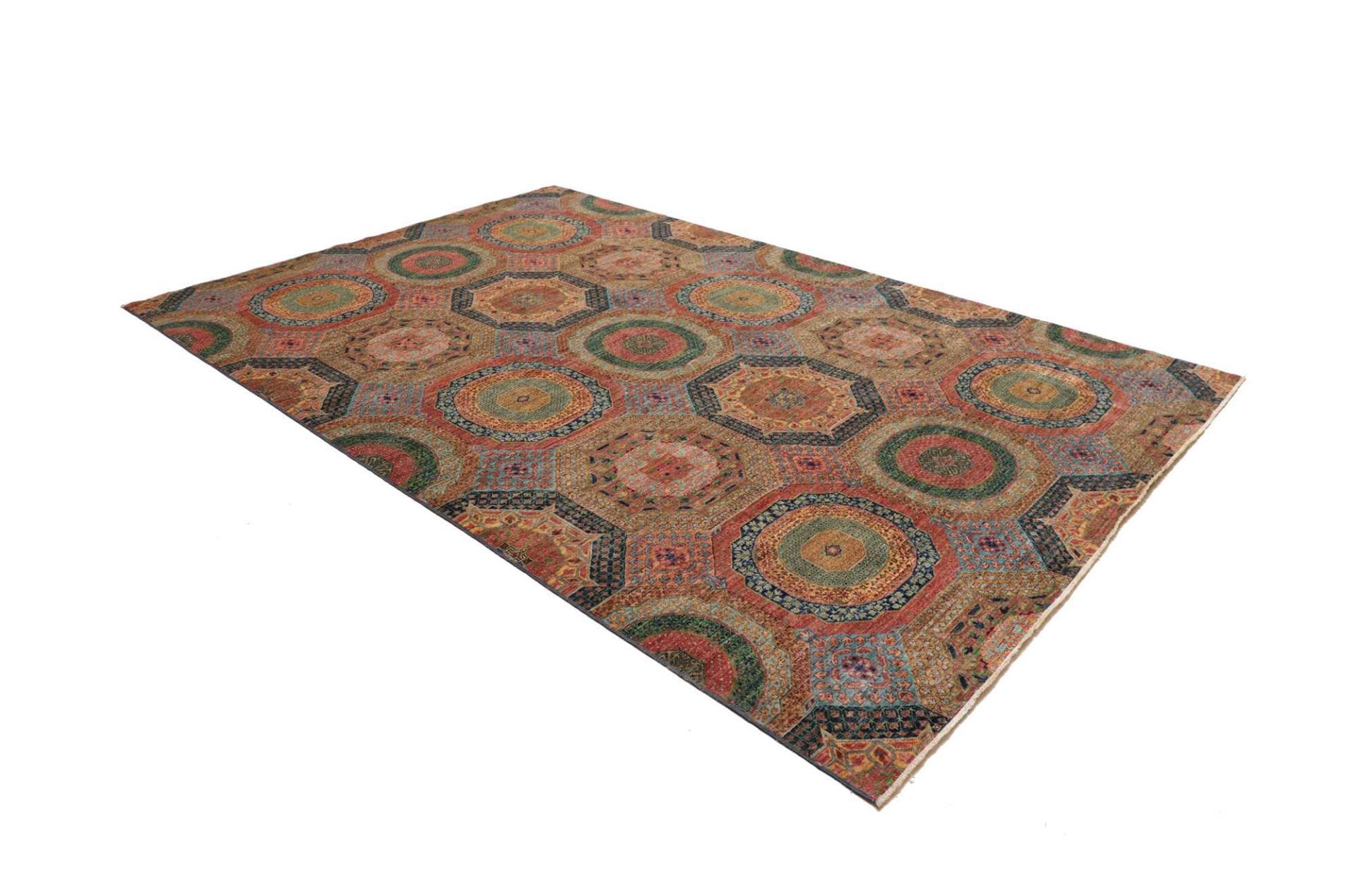 Mamluk Orientteppich aus Pakistan, 206 × 305 cm