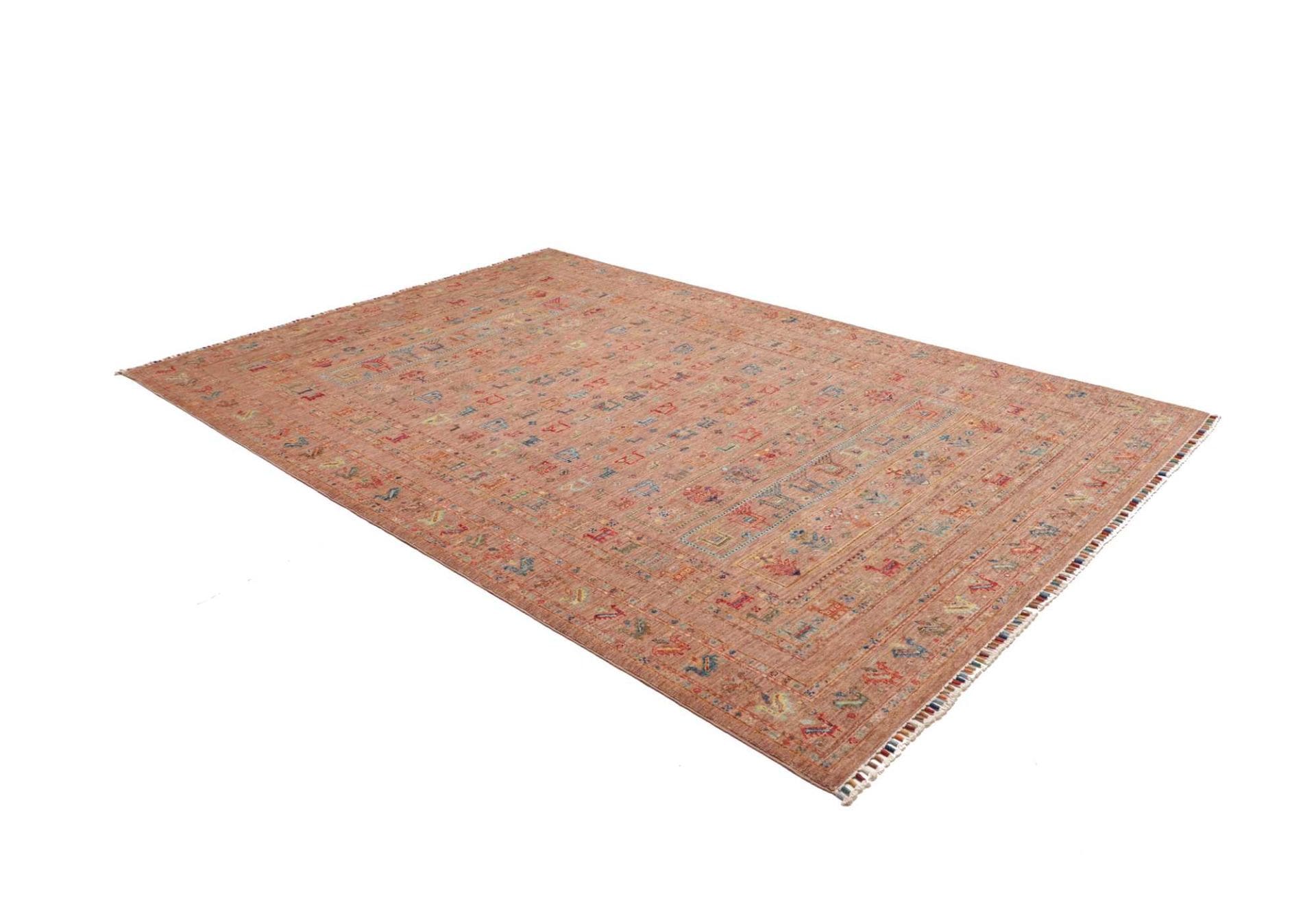 Handgeknüpfter Samarkand Orientteppich, 209 × 297 cm, Wolle