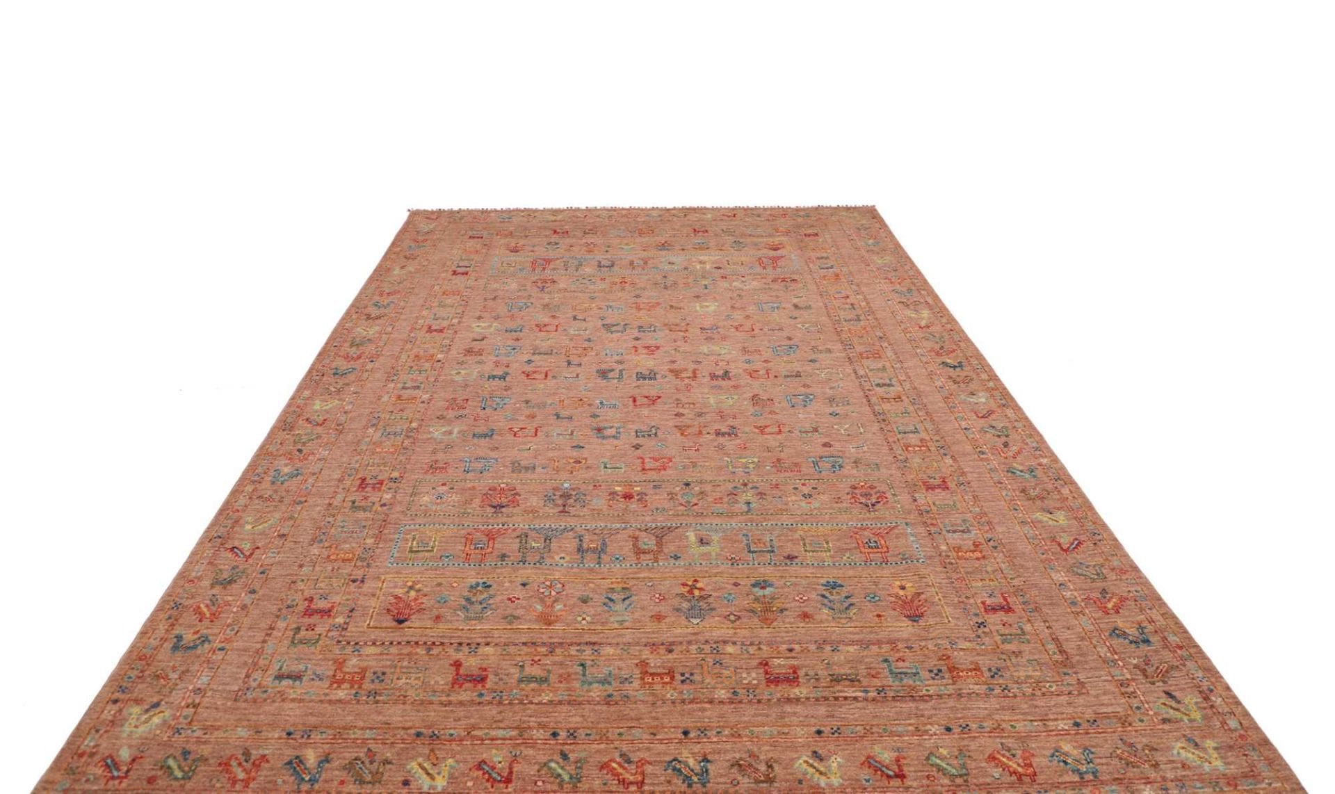 Handgeknüpfter Samarkand Orientteppich, 209 × 297 cm, Wolle