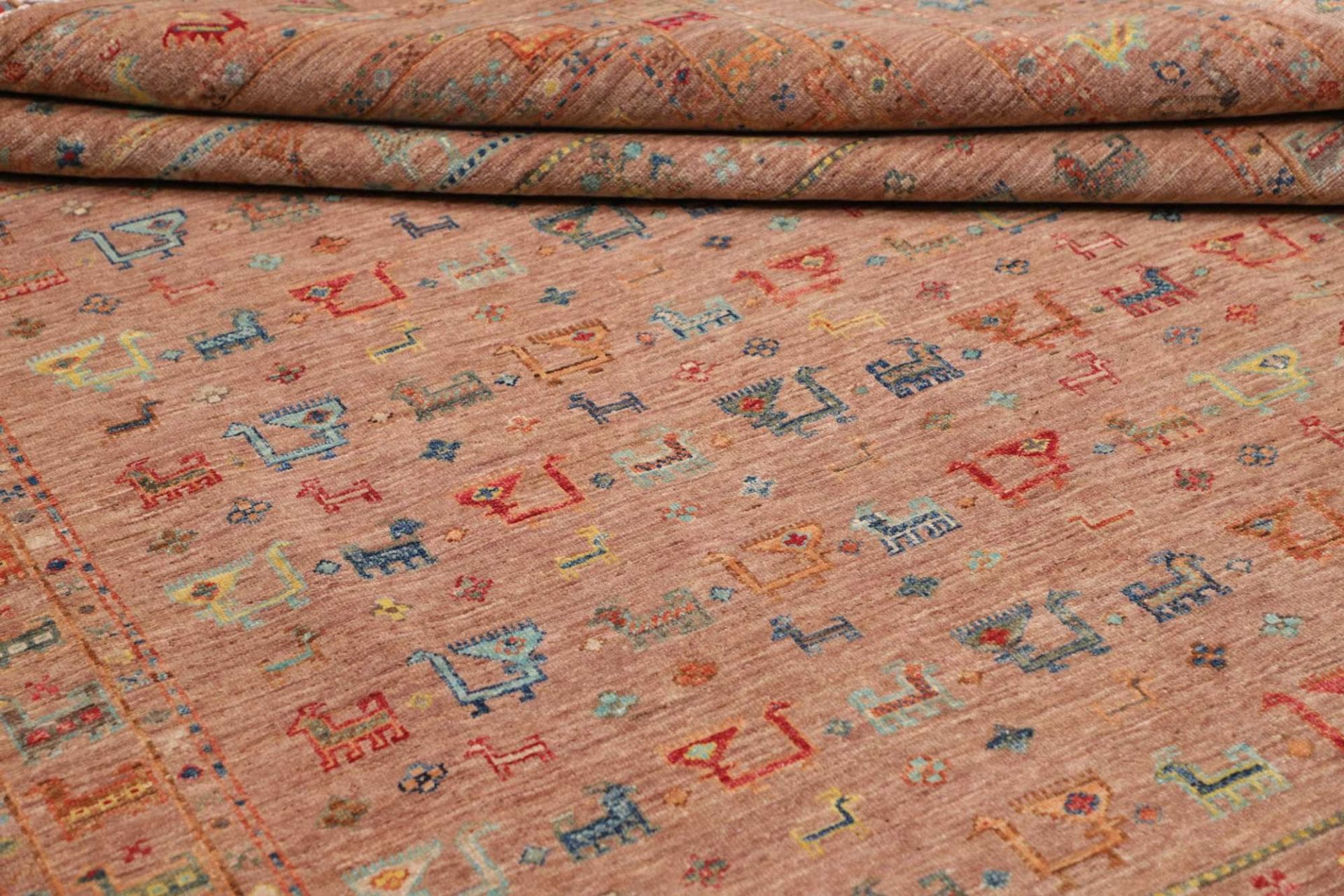 Handgeknüpfter Samarkand Orientteppich, 209 × 297 cm, Wolle
