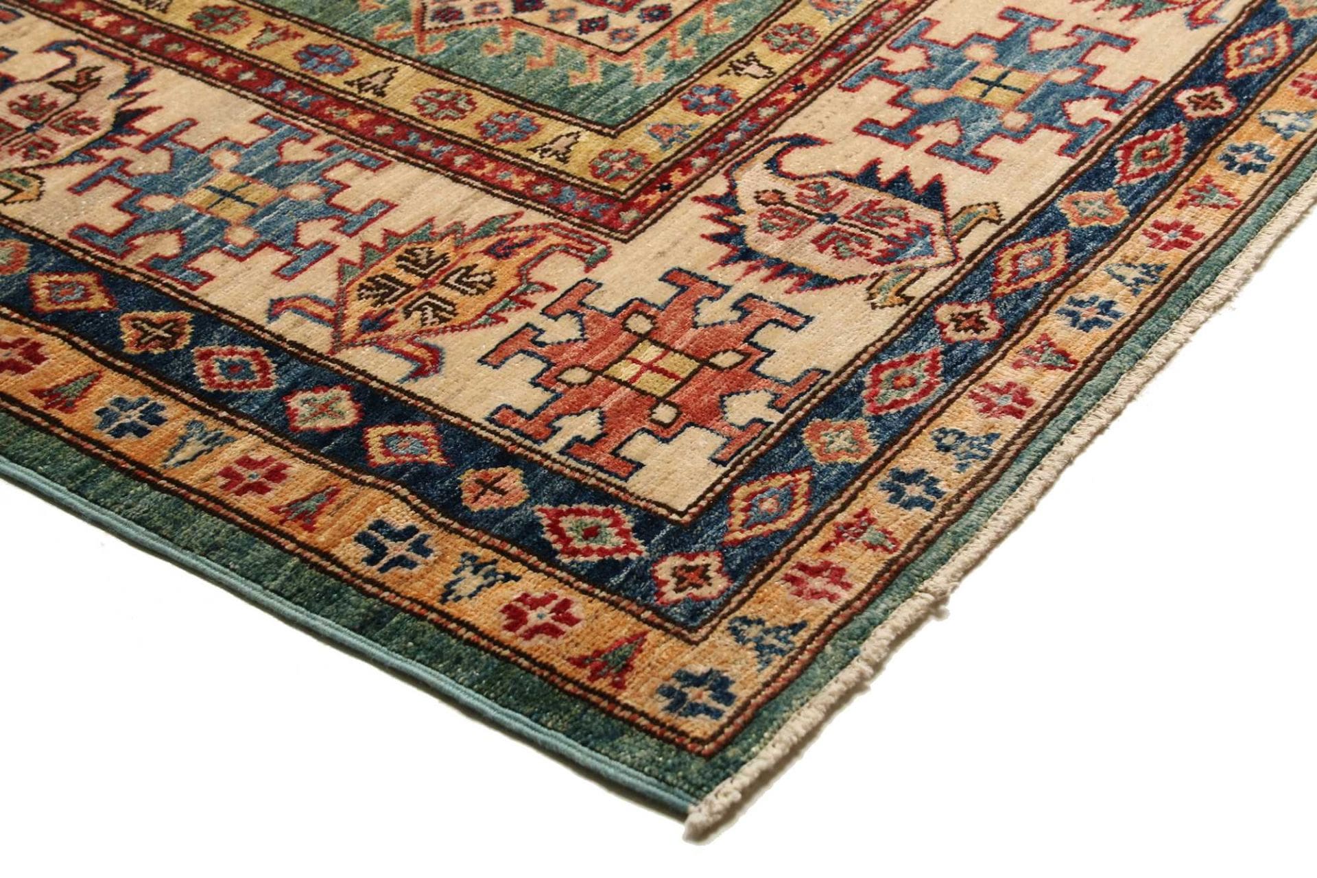Kazak Orientteppich 210 × 306 cm aus Wolle, handgeknüpft