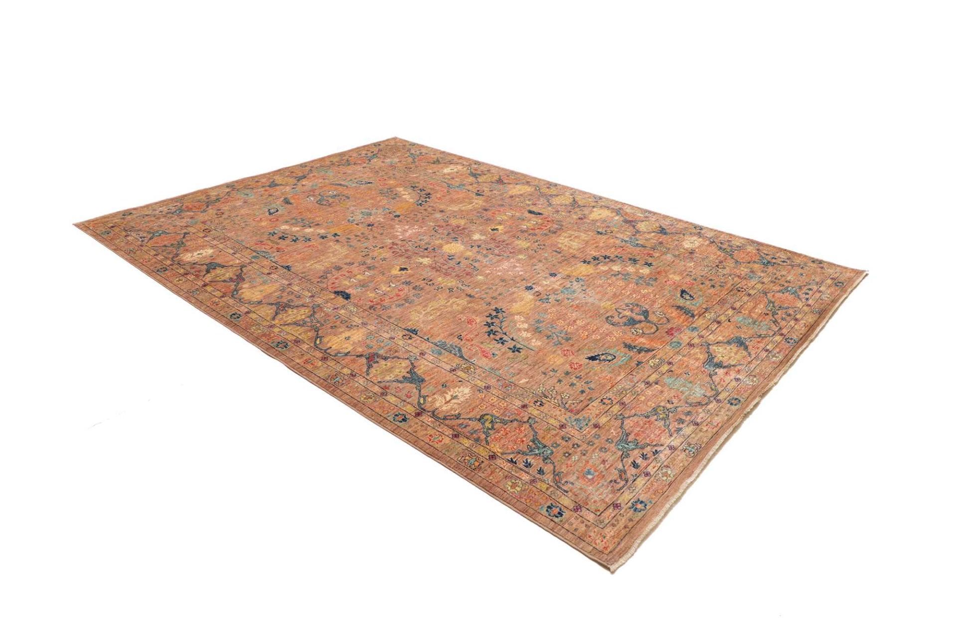 Handgeknüpfter Samarkand Orientteppich 211 × 295 cm