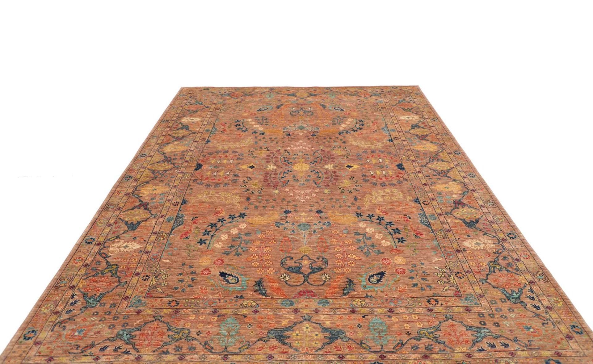 Handgeknüpfter Samarkand Orientteppich 211 × 295 cm