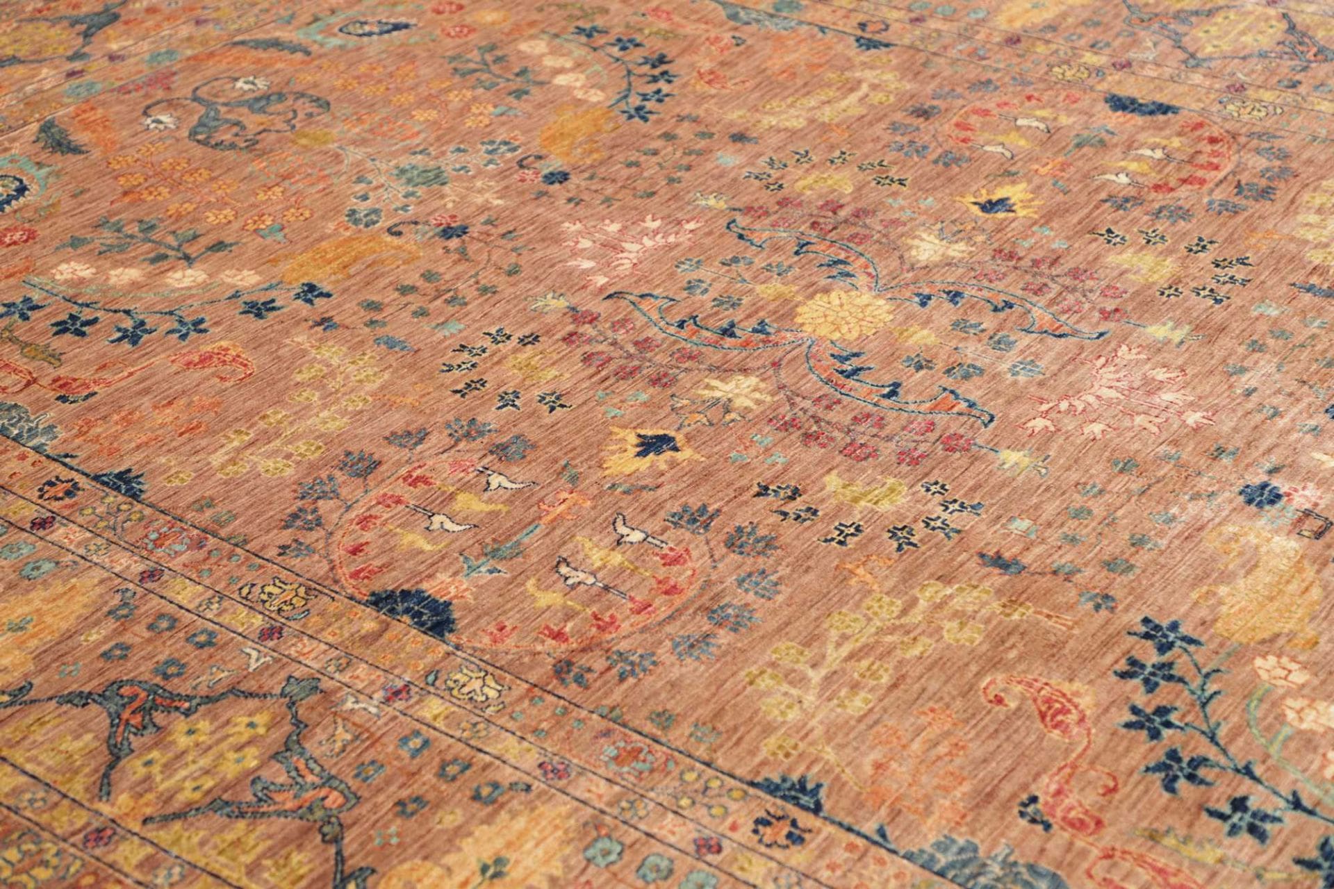 Handgeknüpfter Samarkand Orientteppich 211 × 295 cm