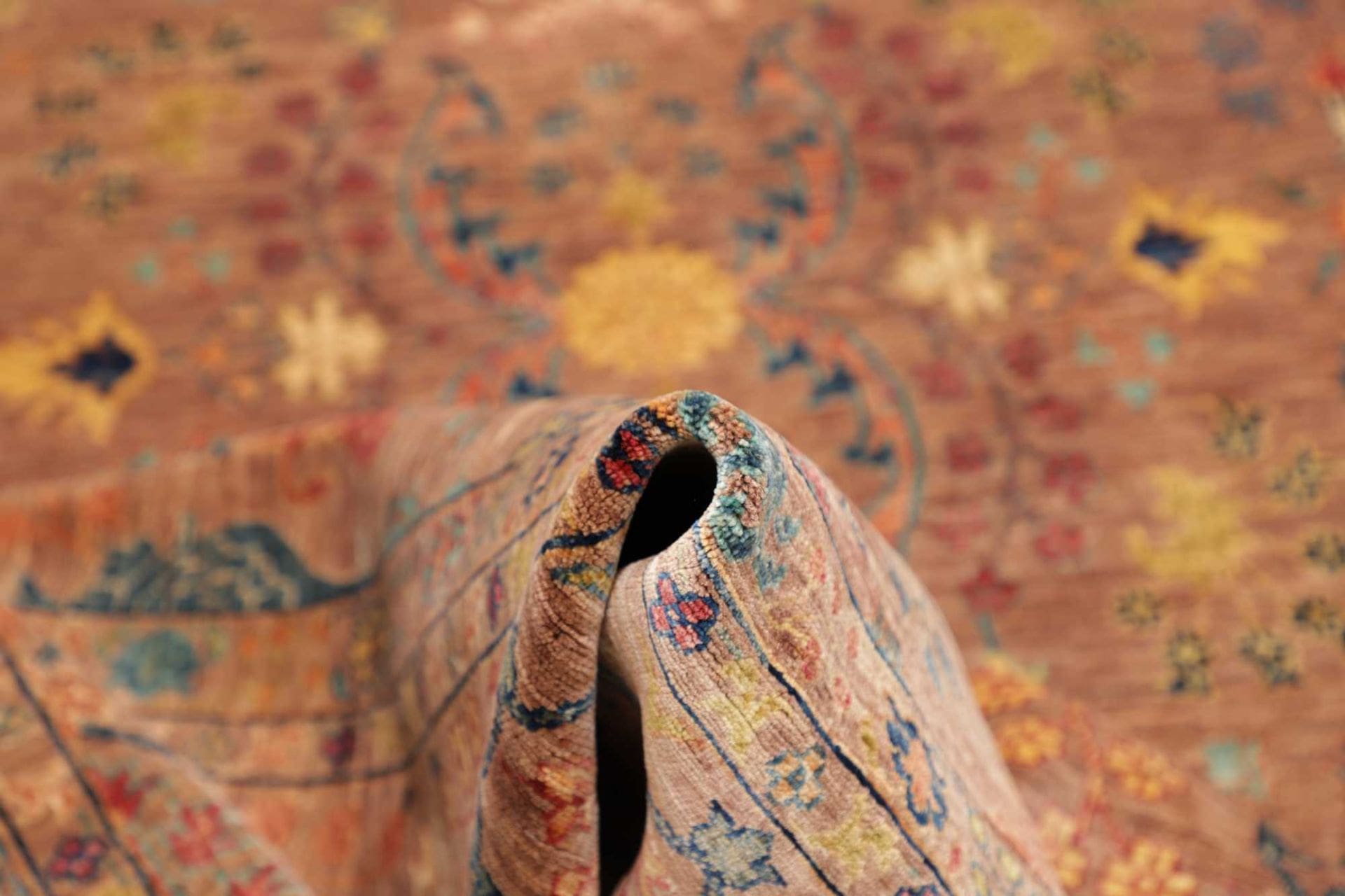 Handgeknüpfter Samarkand Orientteppich 211 × 295 cm