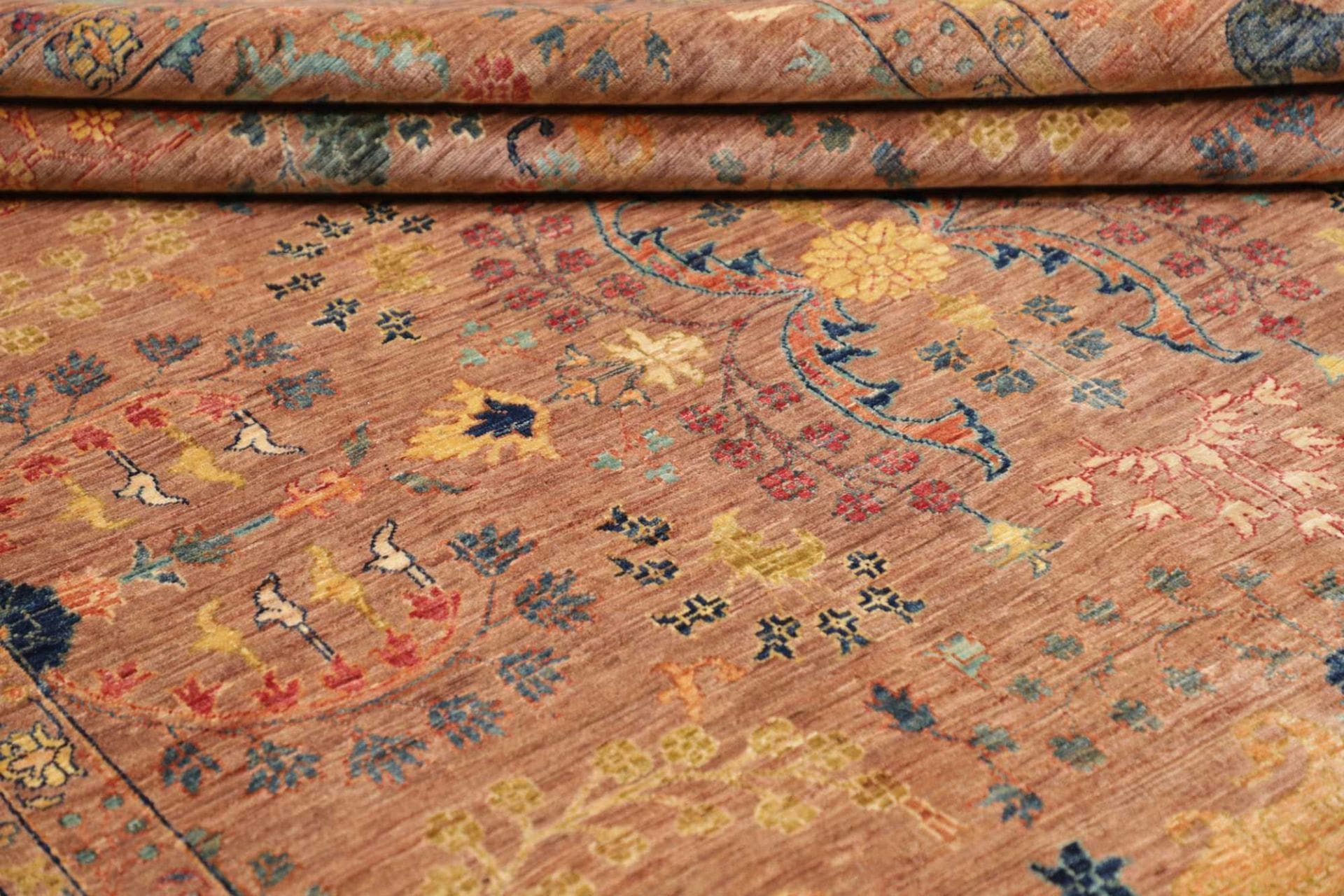 Handgeknüpfter Samarkand Orientteppich 211 × 295 cm
