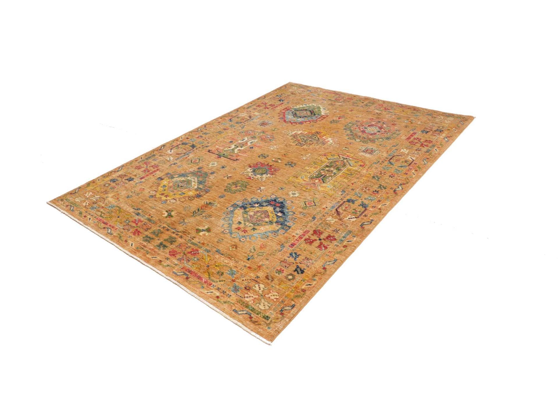 Handgeknüpfter Samarkand Orientteppich 173 × 235 cm