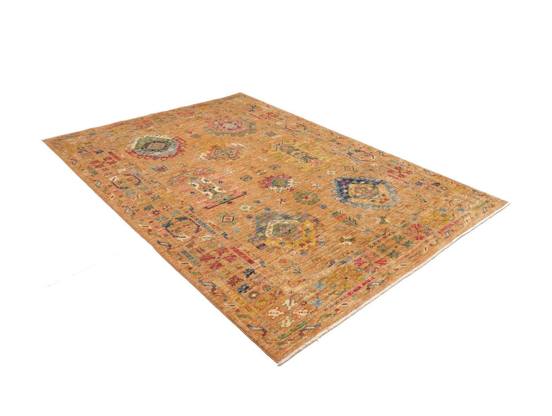 Handgeknüpfter Samarkand Orientteppich 173 × 235 cm