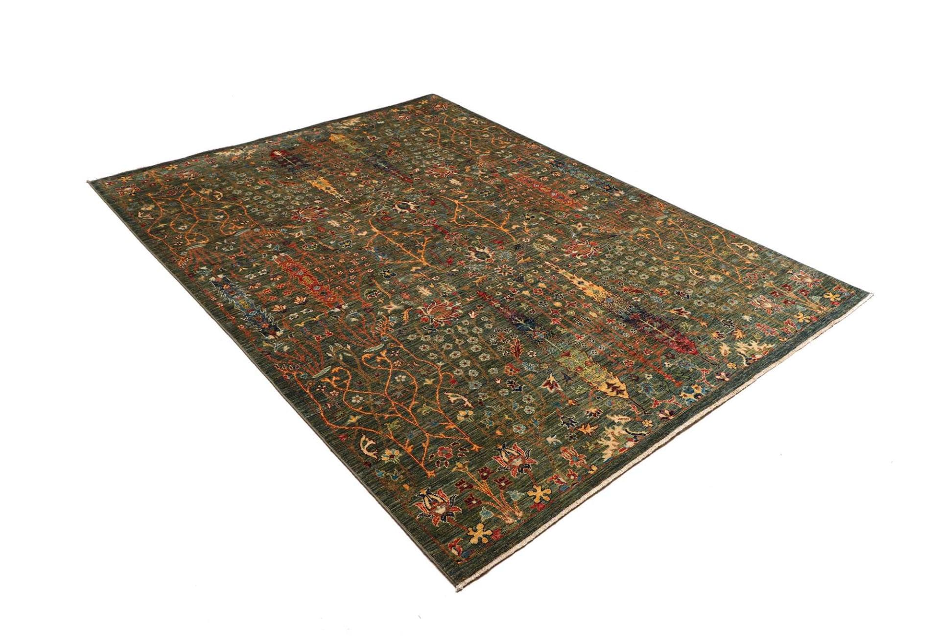 Handgeknüpfter Samarkand Orientteppich 174 × 238 cm