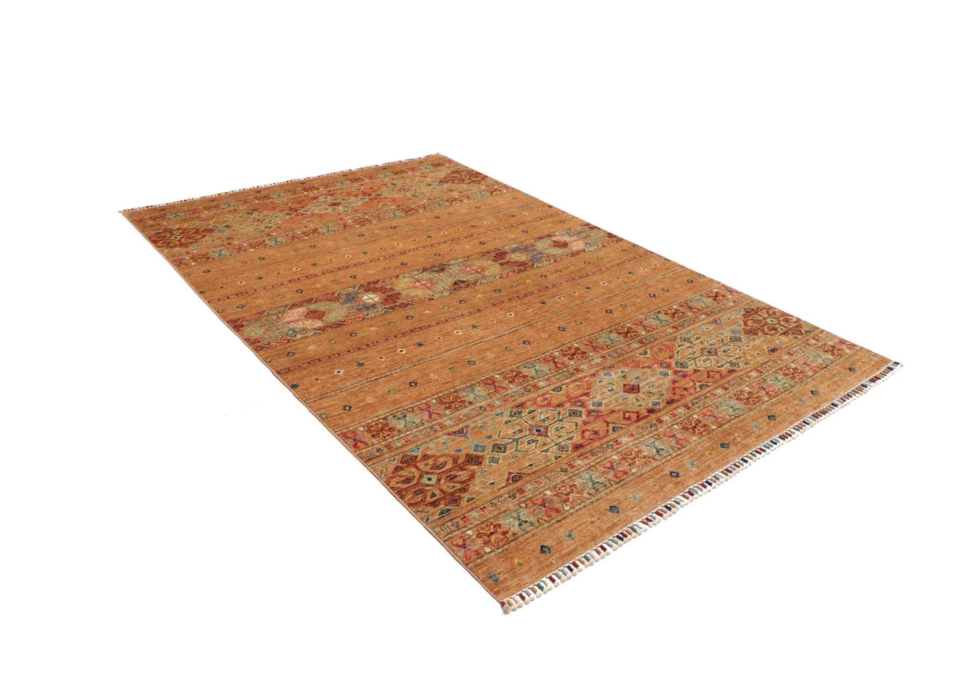 Handgeknüpfter Samarkand Orientteppich, 169 × 247 cm, Wolle