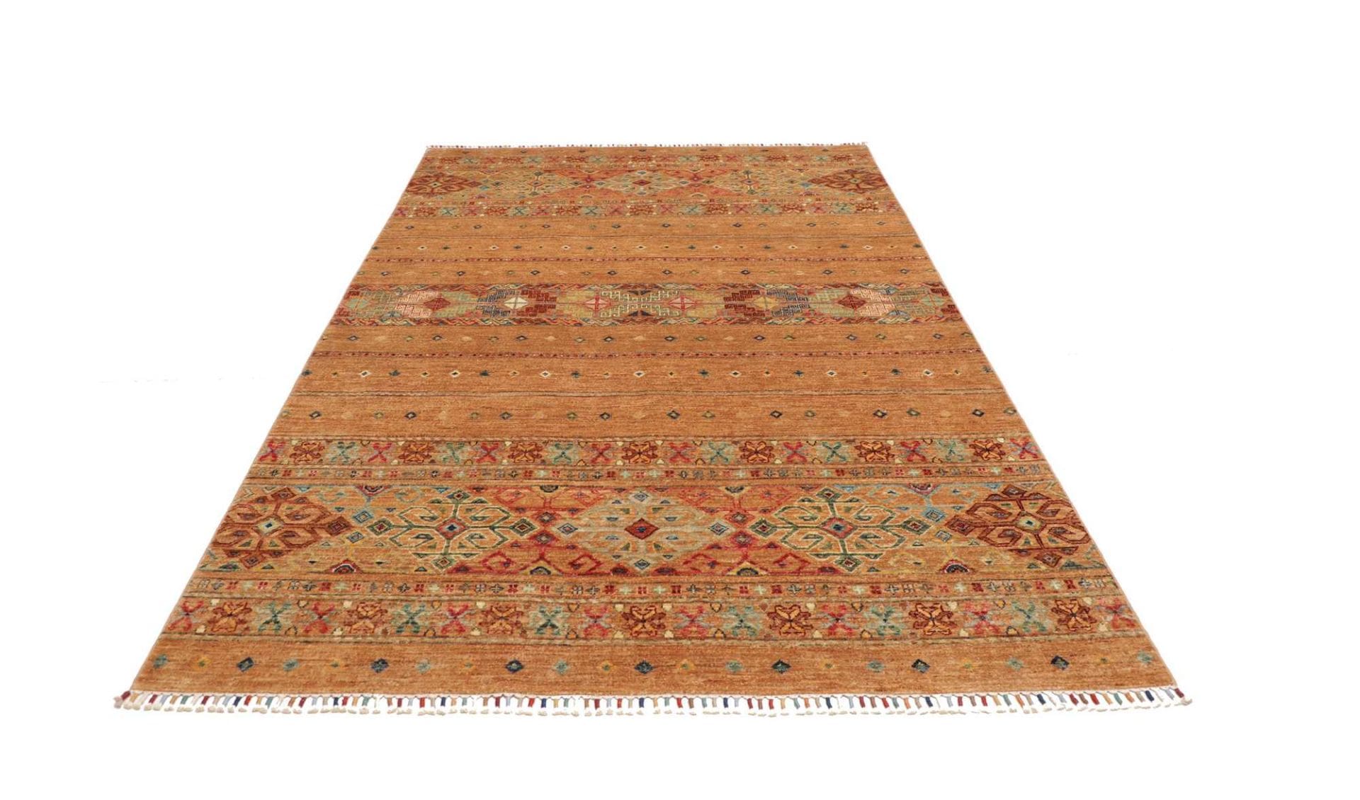 Handgeknüpfter Samarkand Orientteppich, 169 × 247 cm, Wolle