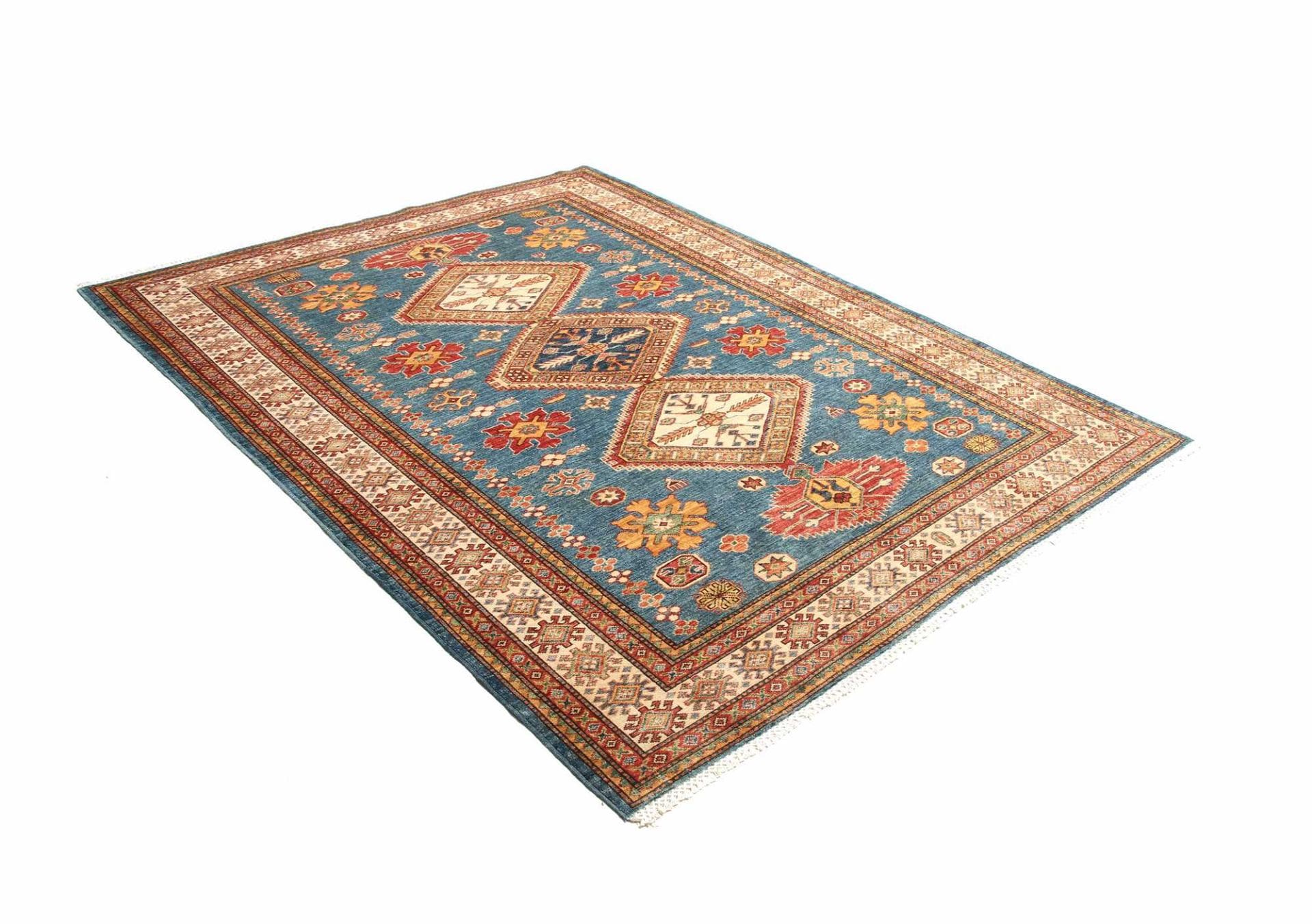 Handgeknüpfter Kazak Orientteppich, 178 × 226 cm, Wolle