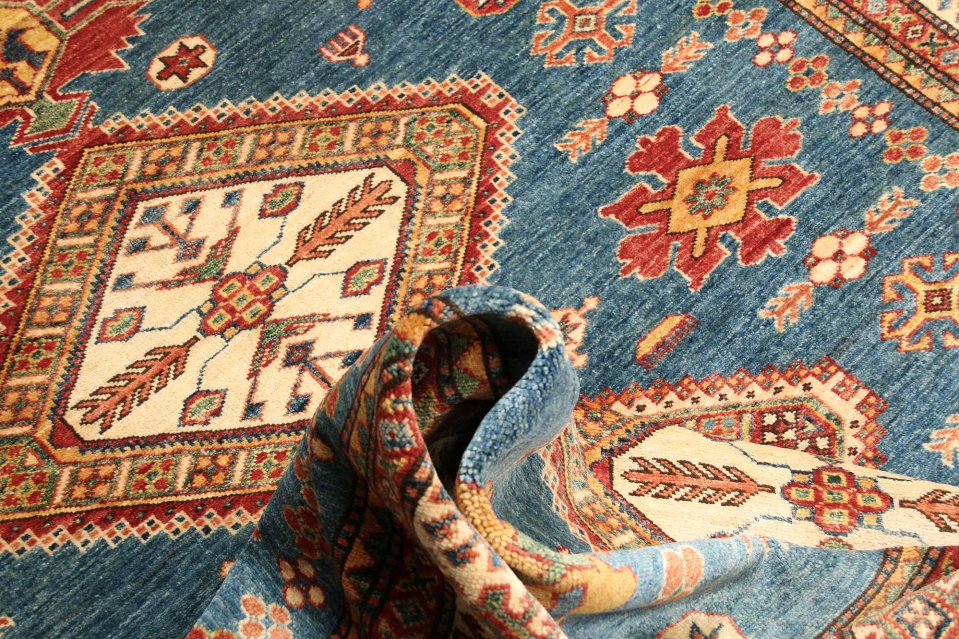 Handgeknüpfter Kazak Orientteppich, 178 × 226 cm, Wolle