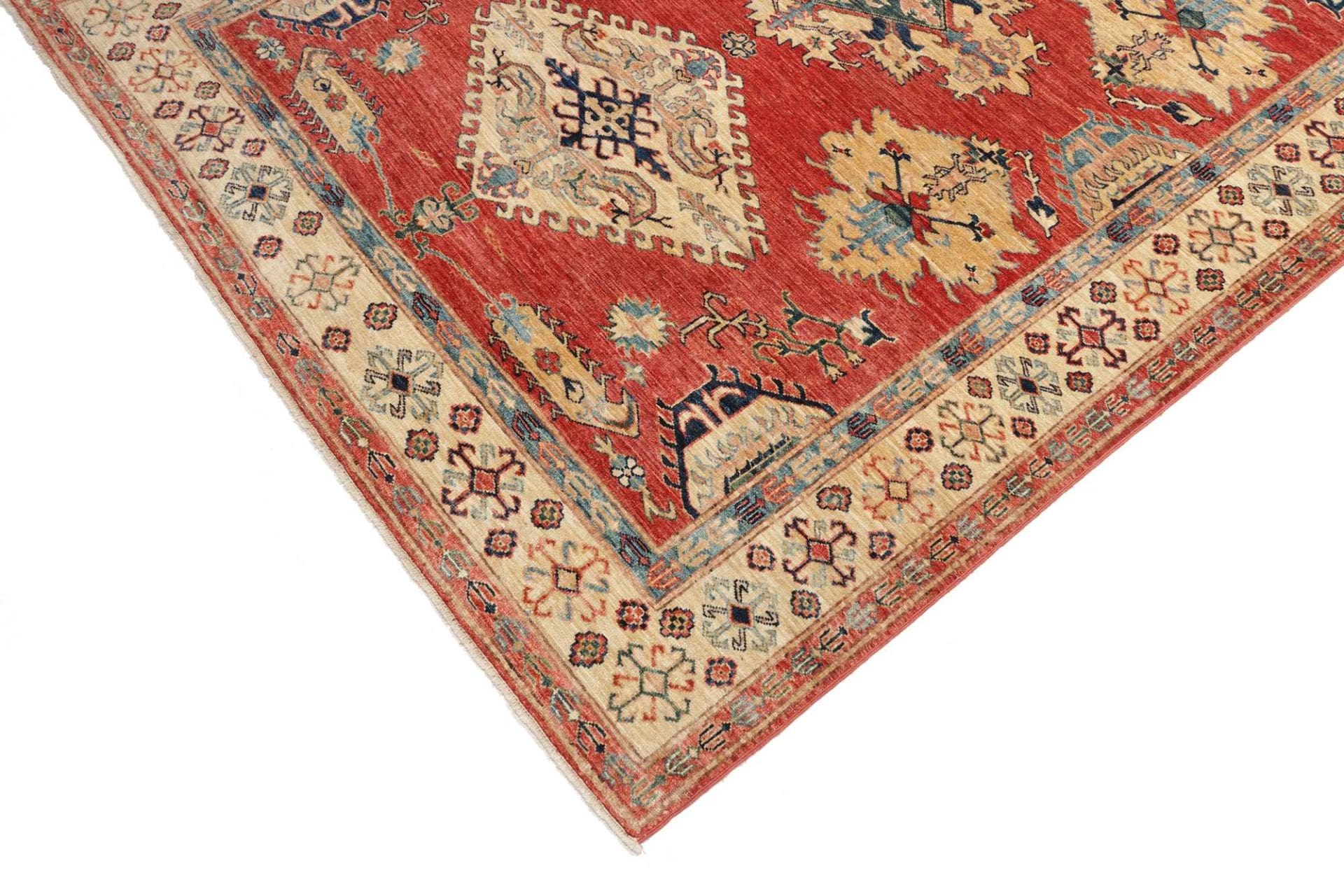 Kazak Orientteppich 174 × 239 cm aus Wolle, handgeknüpft