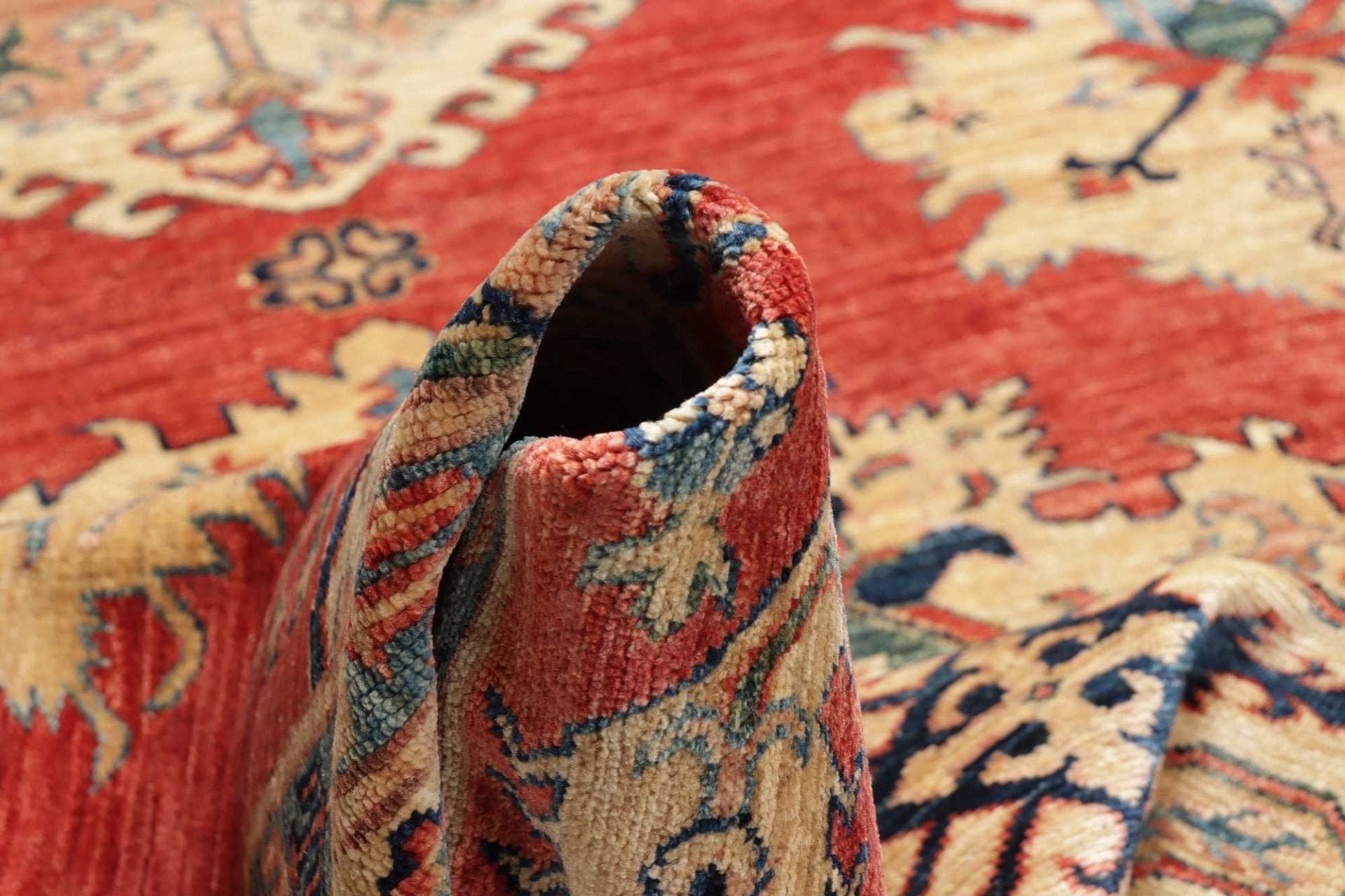Kazak Orientteppich 174 × 239 cm aus Wolle, handgeknüpft