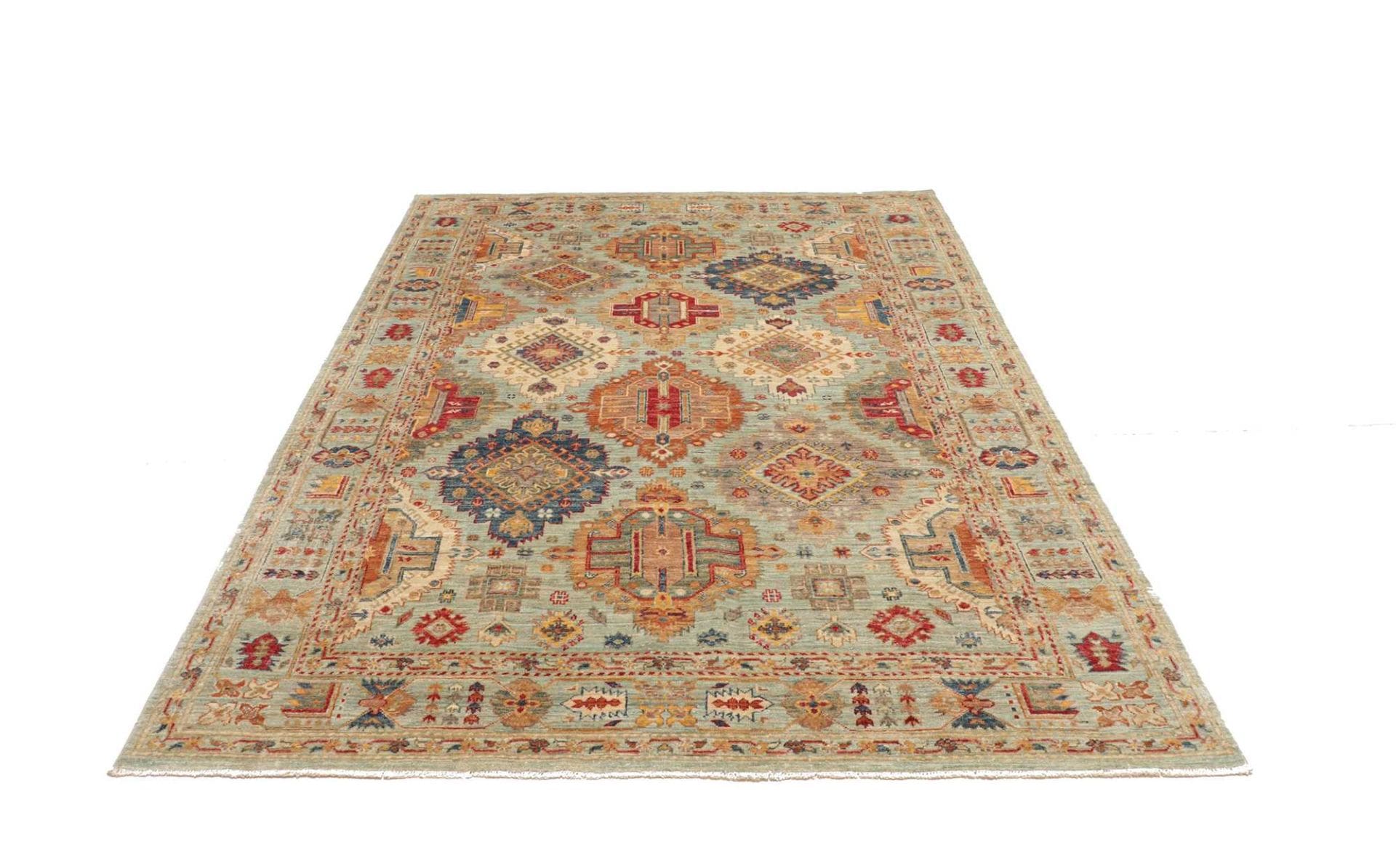 Handgeknüpfter Samarkand Orientteppich 172 × 224 cm