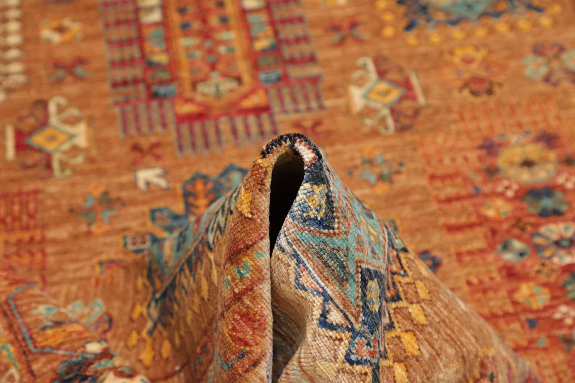 Handgeknüpfter Samarkand Orientteppich, 174 × 244 cm, Wolle