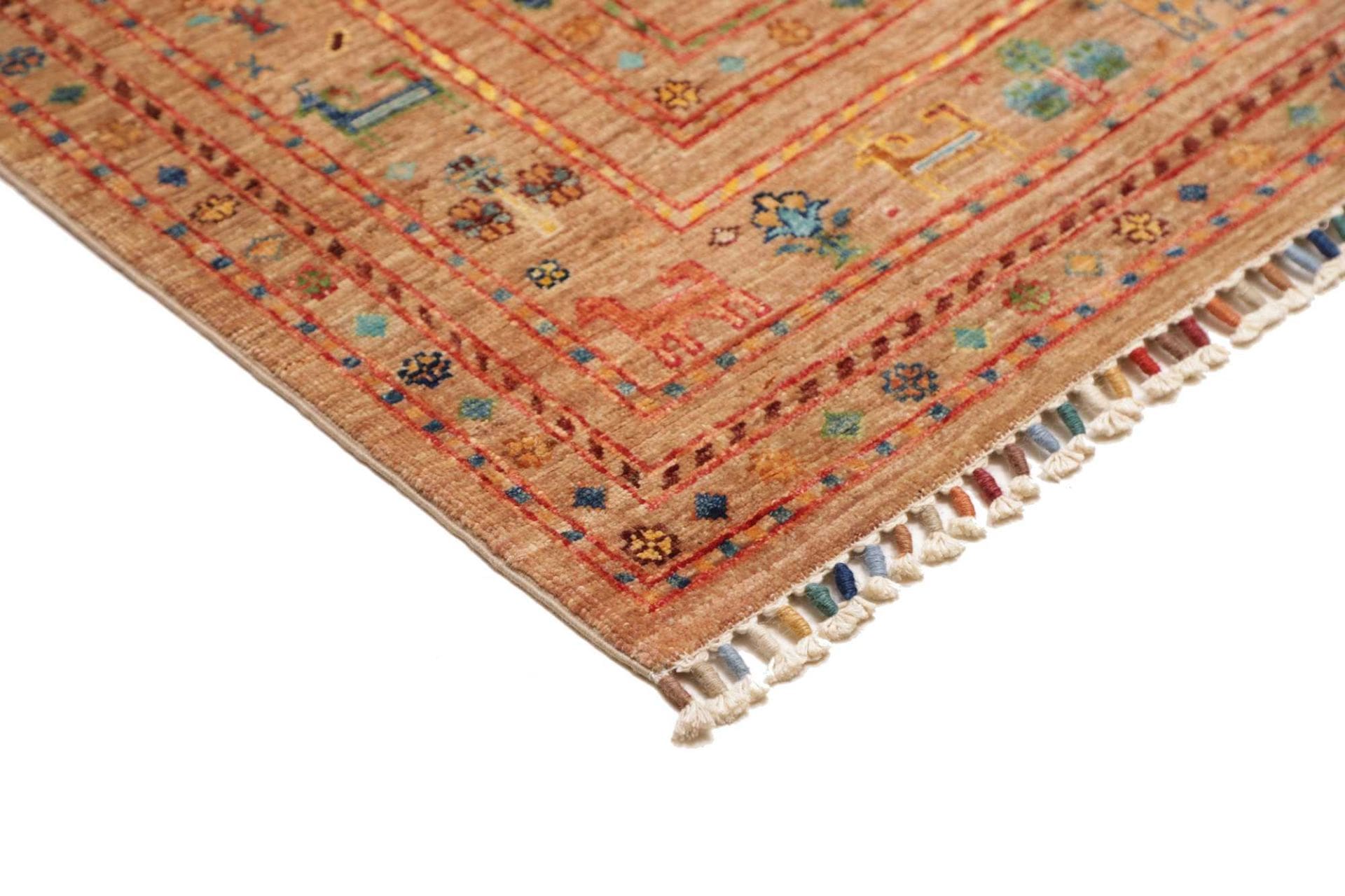 Handgeknüpfter Samarkand Orientteppich, 166 × 243 cm, Wolle
