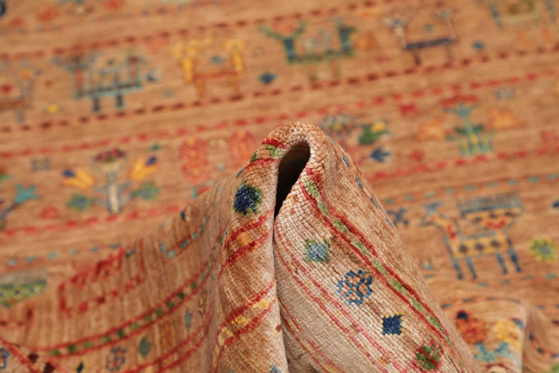 Handgeknüpfter Samarkand Orientteppich, 166 × 243 cm, Wolle