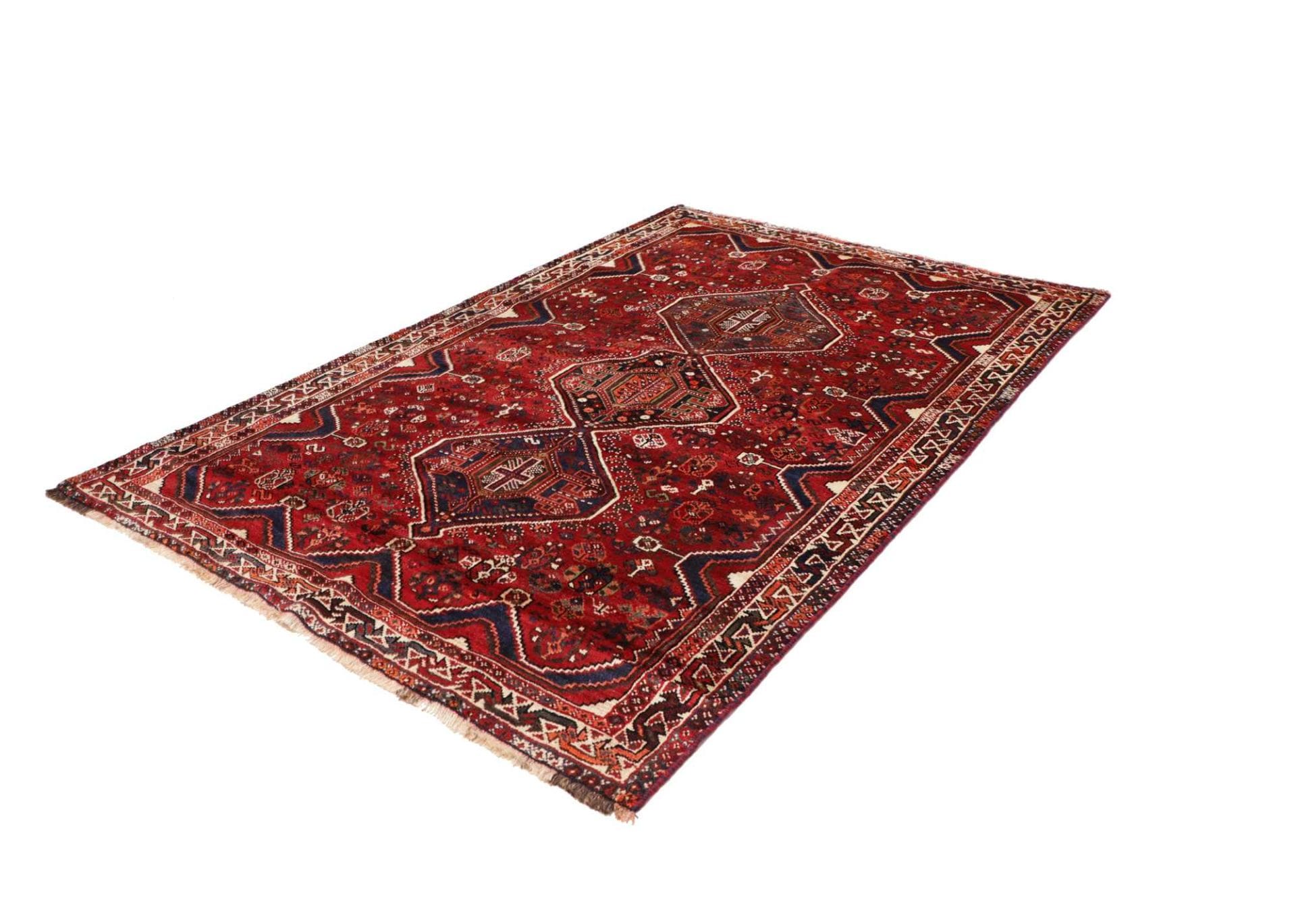 Shiraz Perserteppich 173 × 245 cm aus Wolle, handgeknüpft