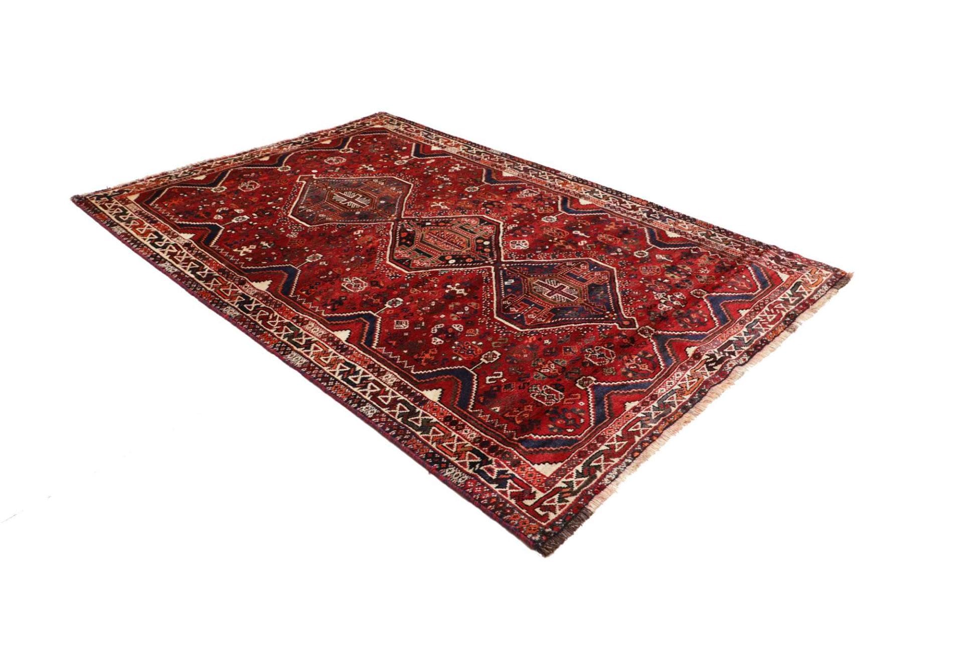 Shiraz Perserteppich 173 × 245 cm aus Wolle, handgeknüpft