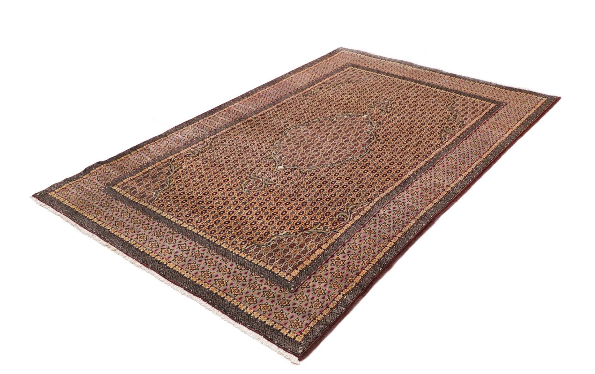 Handgeknüpfter Moud Perserteppich, 145 × 213 cm, Wolle