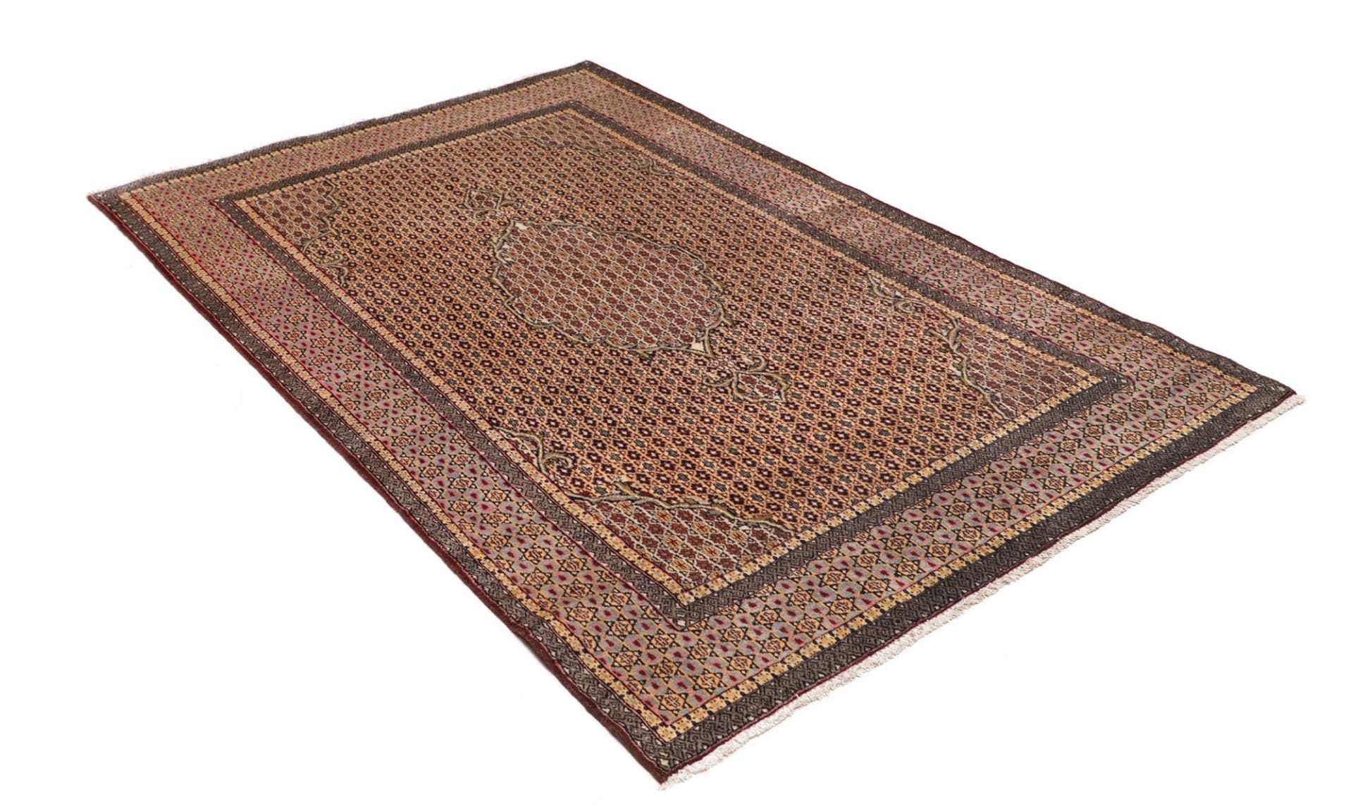 Handgeknüpfter Moud Perserteppich, 145 × 213 cm, Wolle