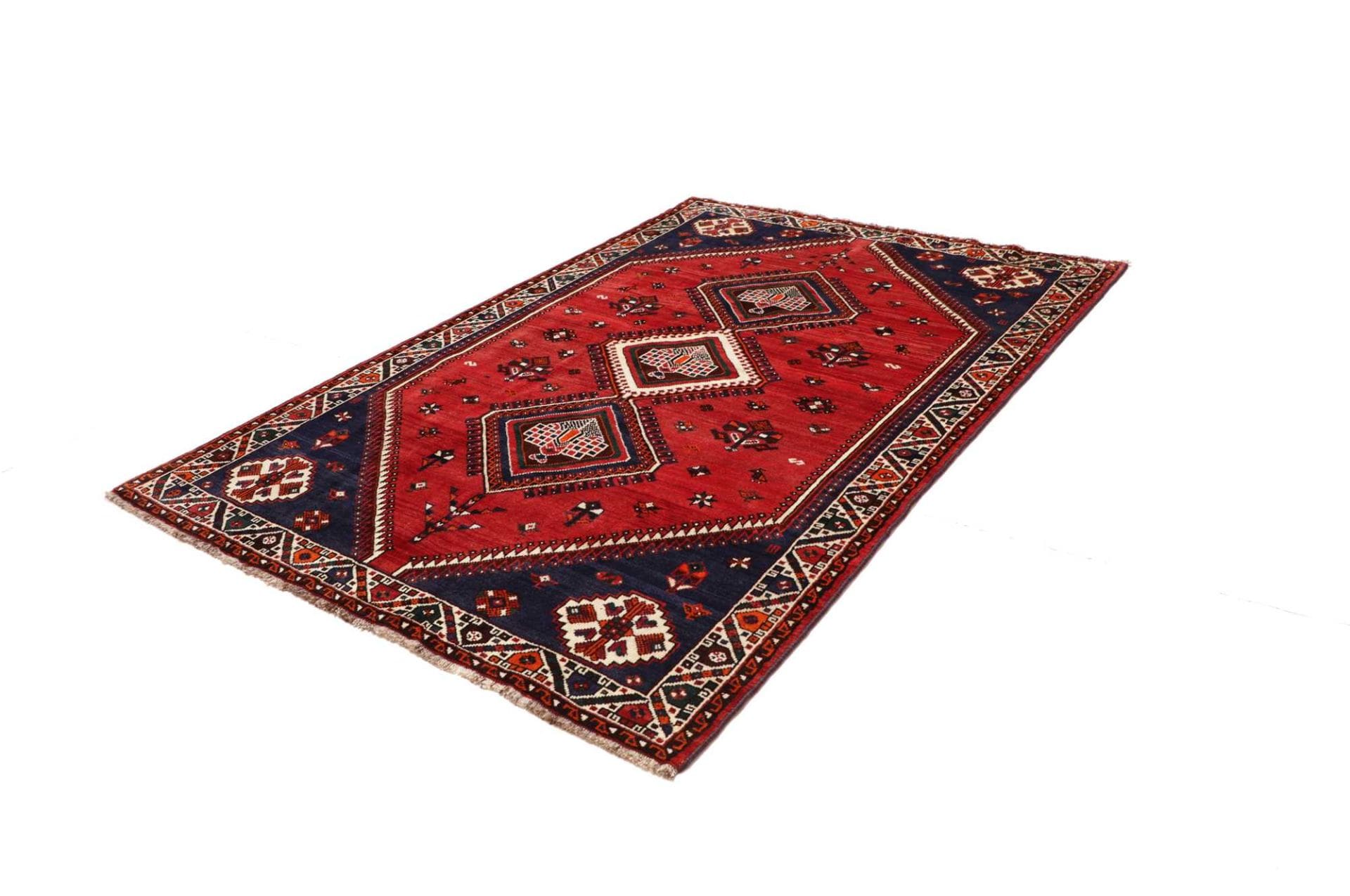 Shiraz Perserteppich 163 × 233 cm aus Wolle, handgeknüpft