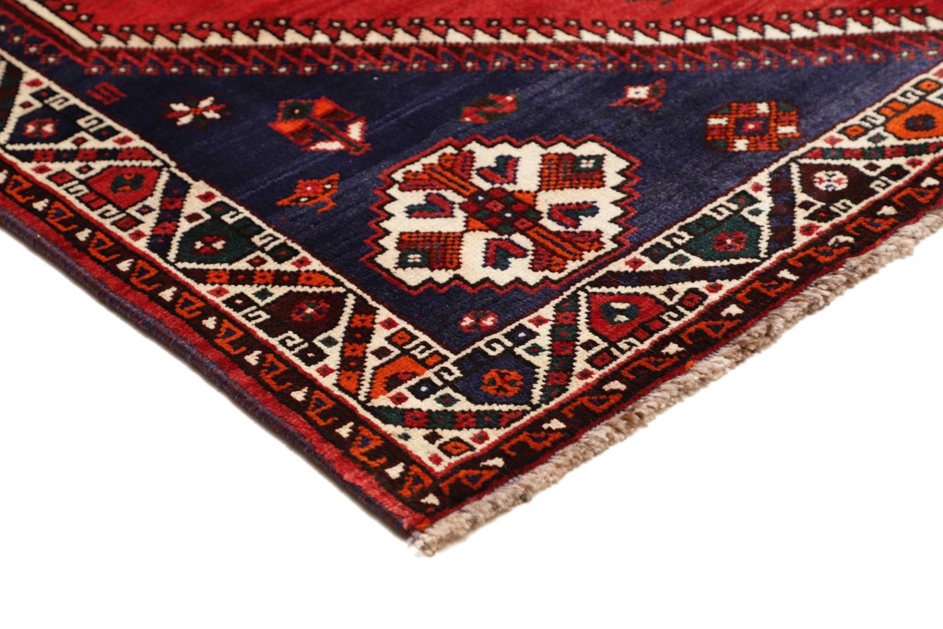 Shiraz Perserteppich 163 × 233 cm aus Wolle, handgeknüpft