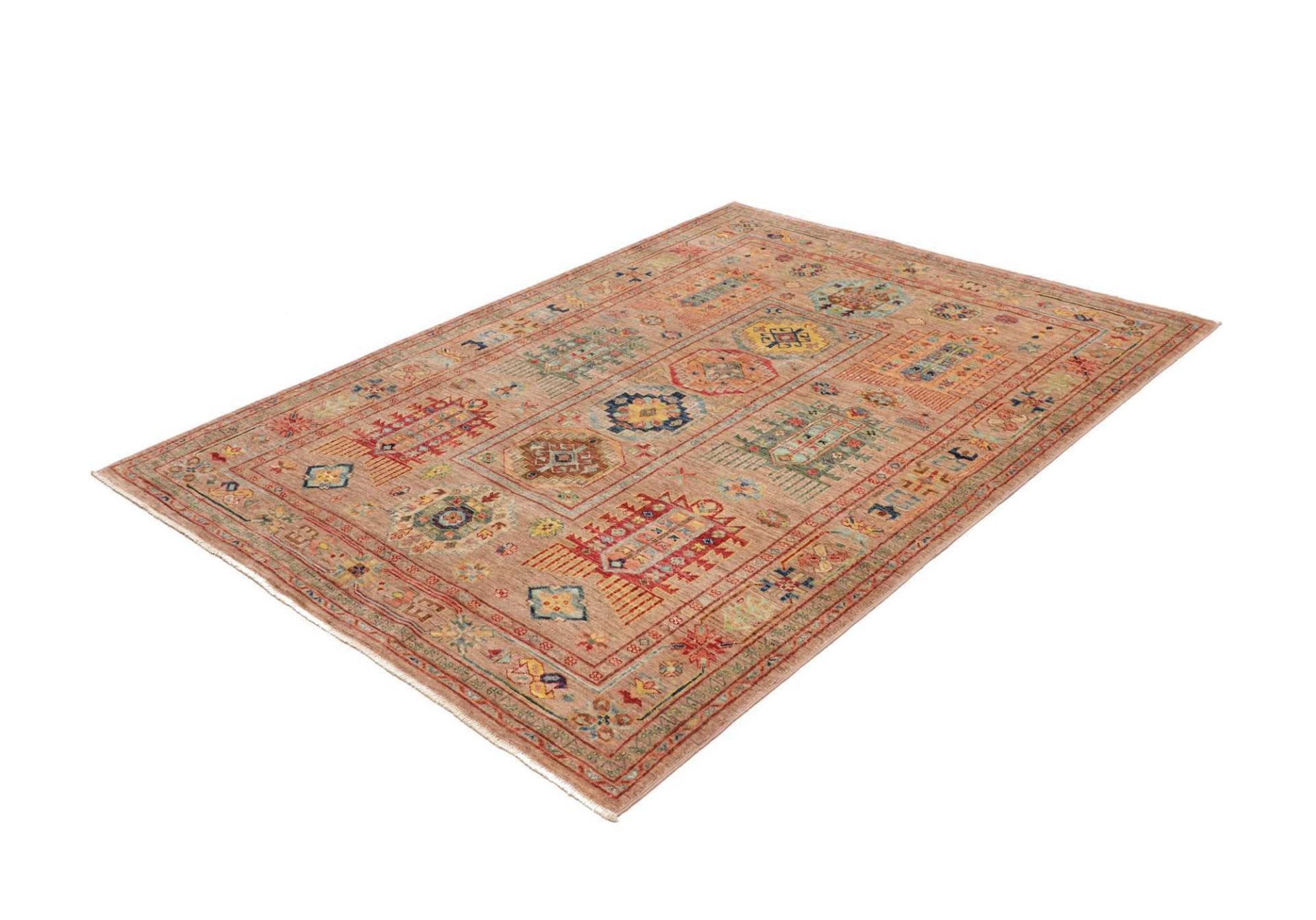 Handgeknüpfter Samarkand Orientteppich, 154 × 203 cm, Wolle