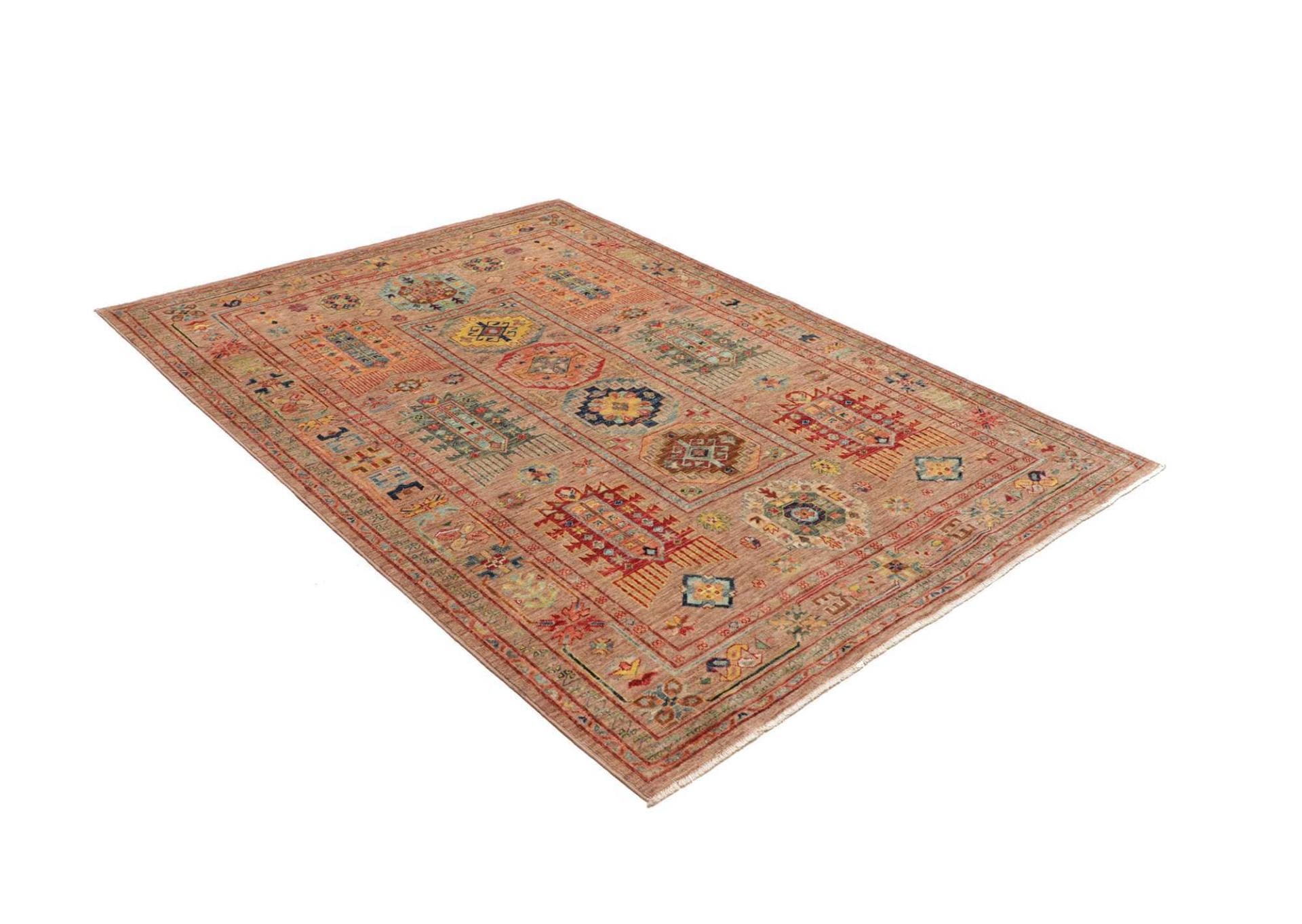 Handgeknüpfter Samarkand Orientteppich, 154 × 203 cm, Wolle