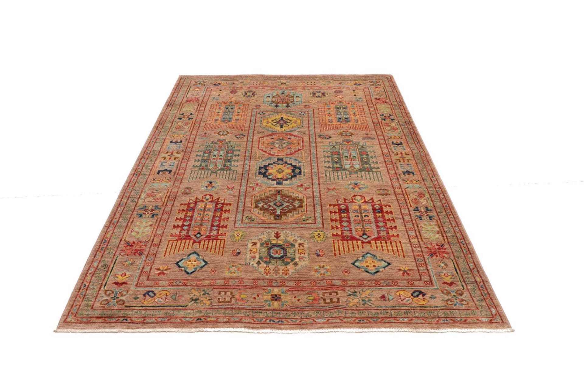 Handgeknüpfter Samarkand Orientteppich, 154 × 203 cm, Wolle