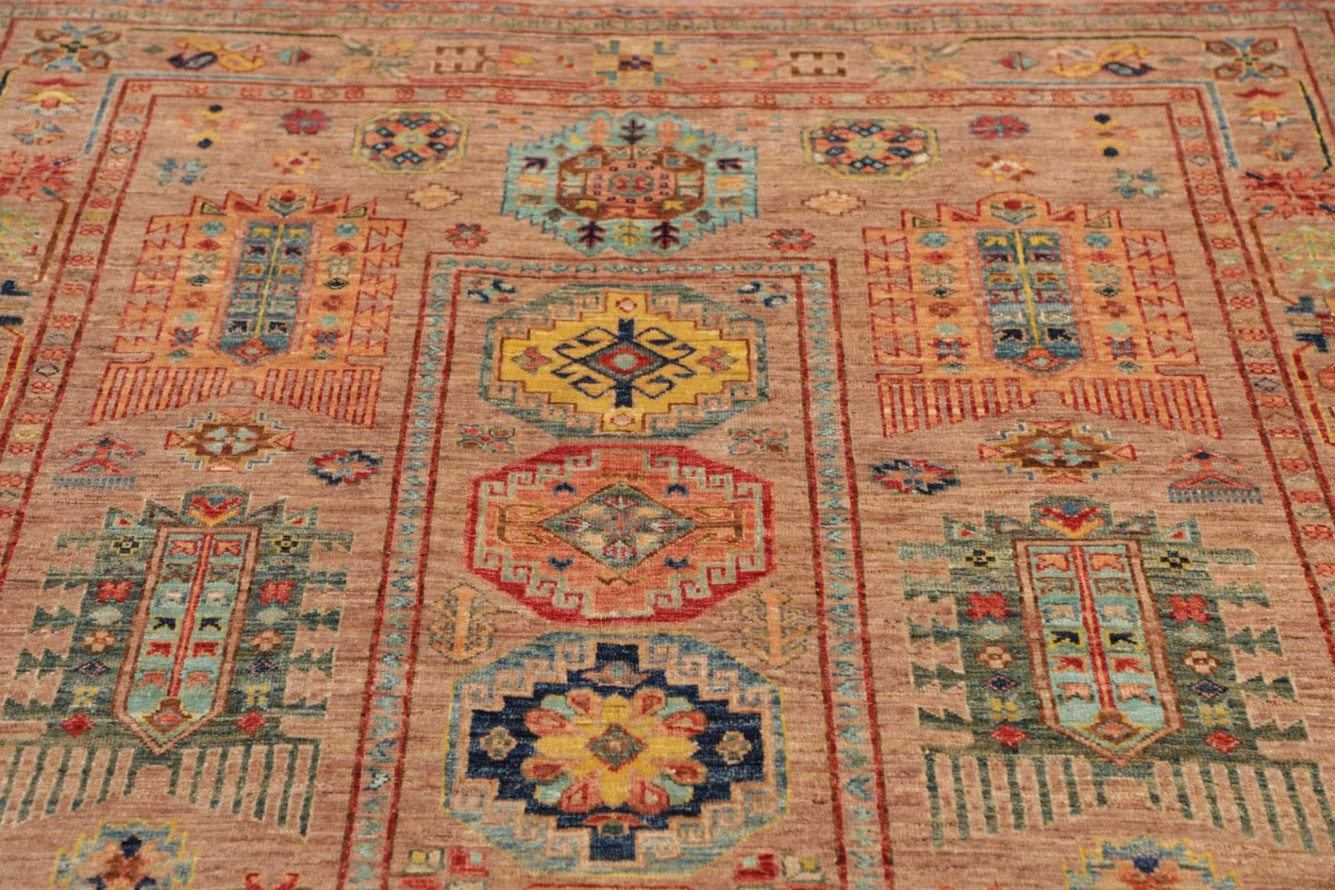 Handgeknüpfter Samarkand Orientteppich, 154 × 203 cm, Wolle