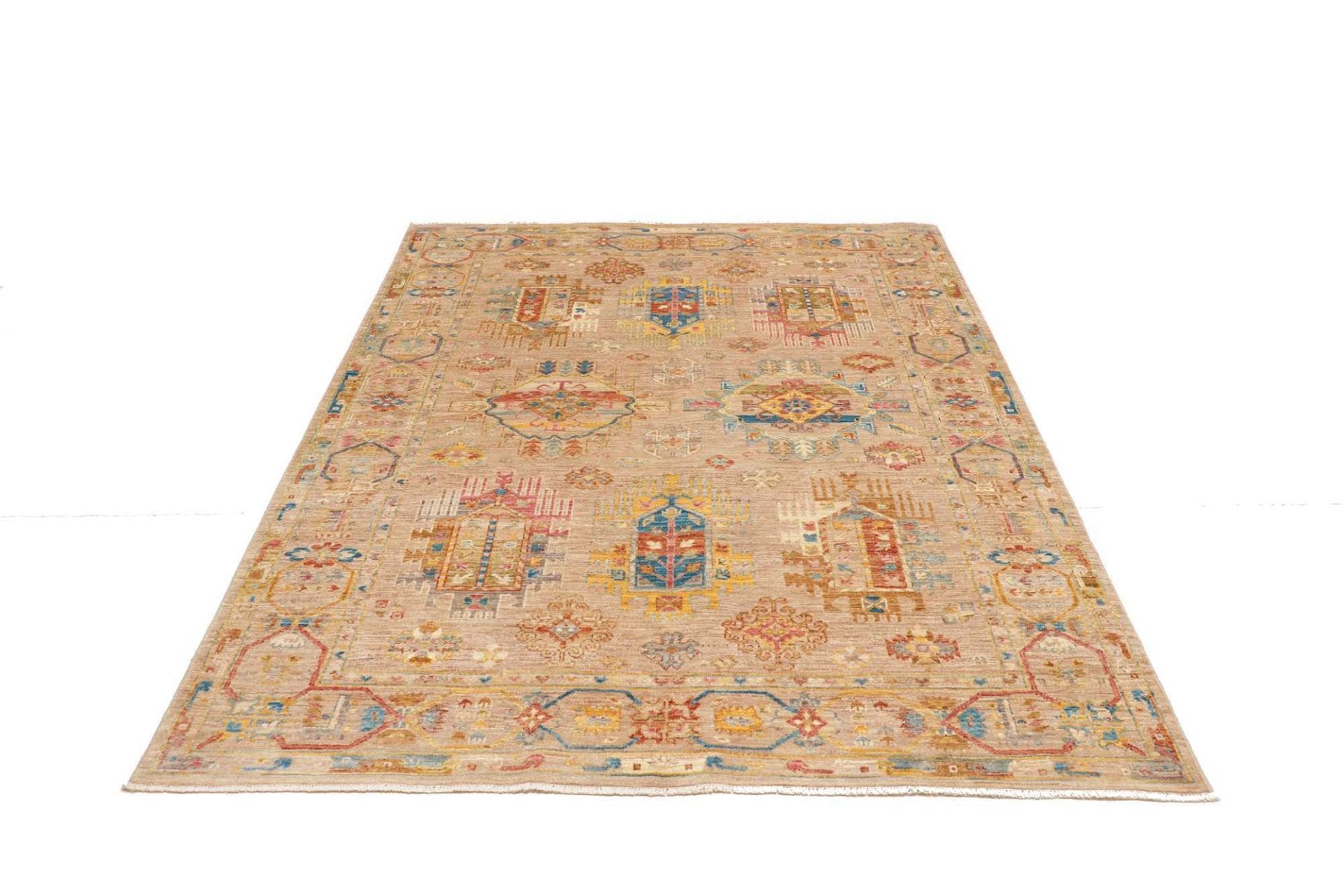 Samarkand Orientteppich 153 × 197 cm aus Wolle, handgeknüpft