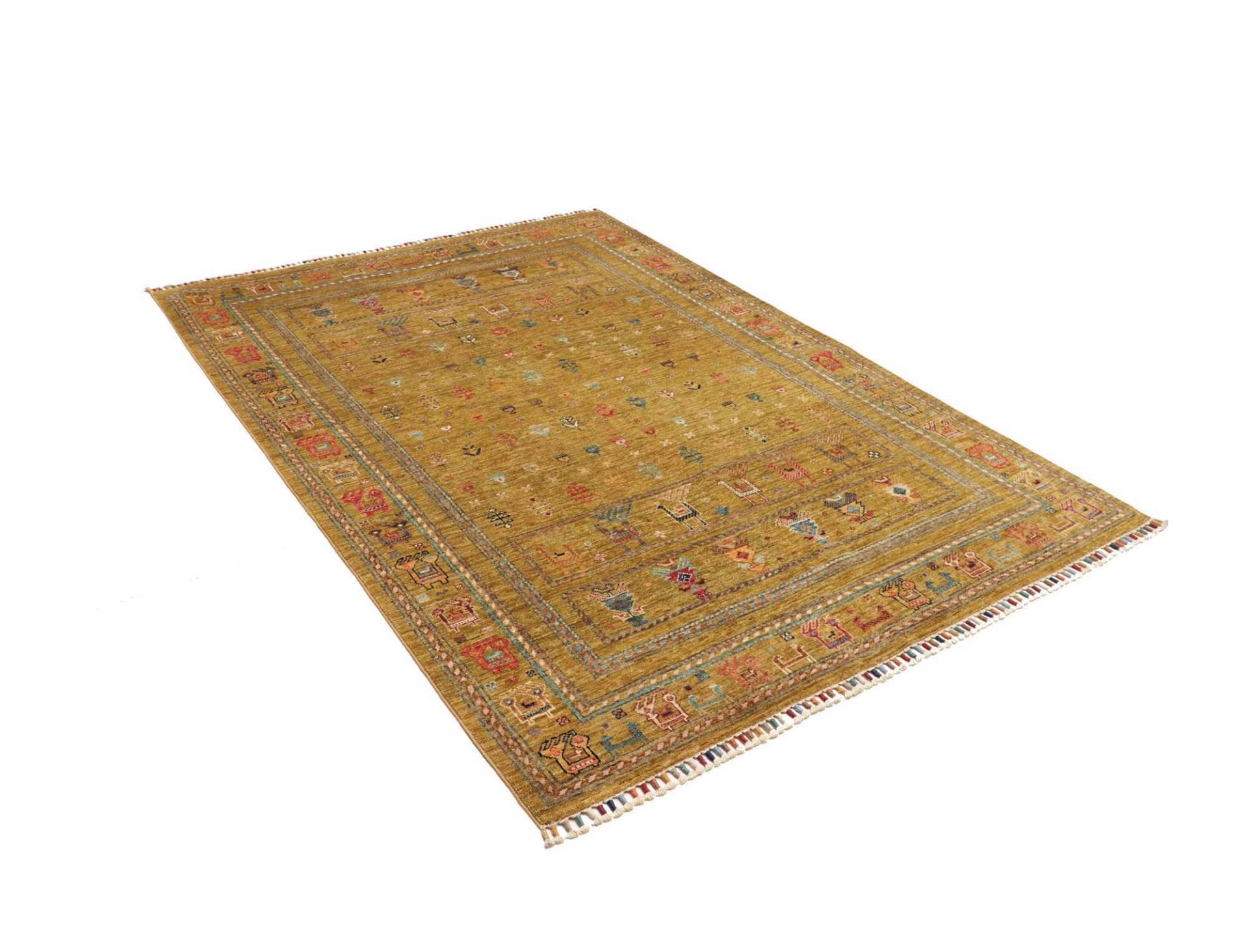 Handgeknüpfter Samarkand Orientteppich 153 × 206 cm