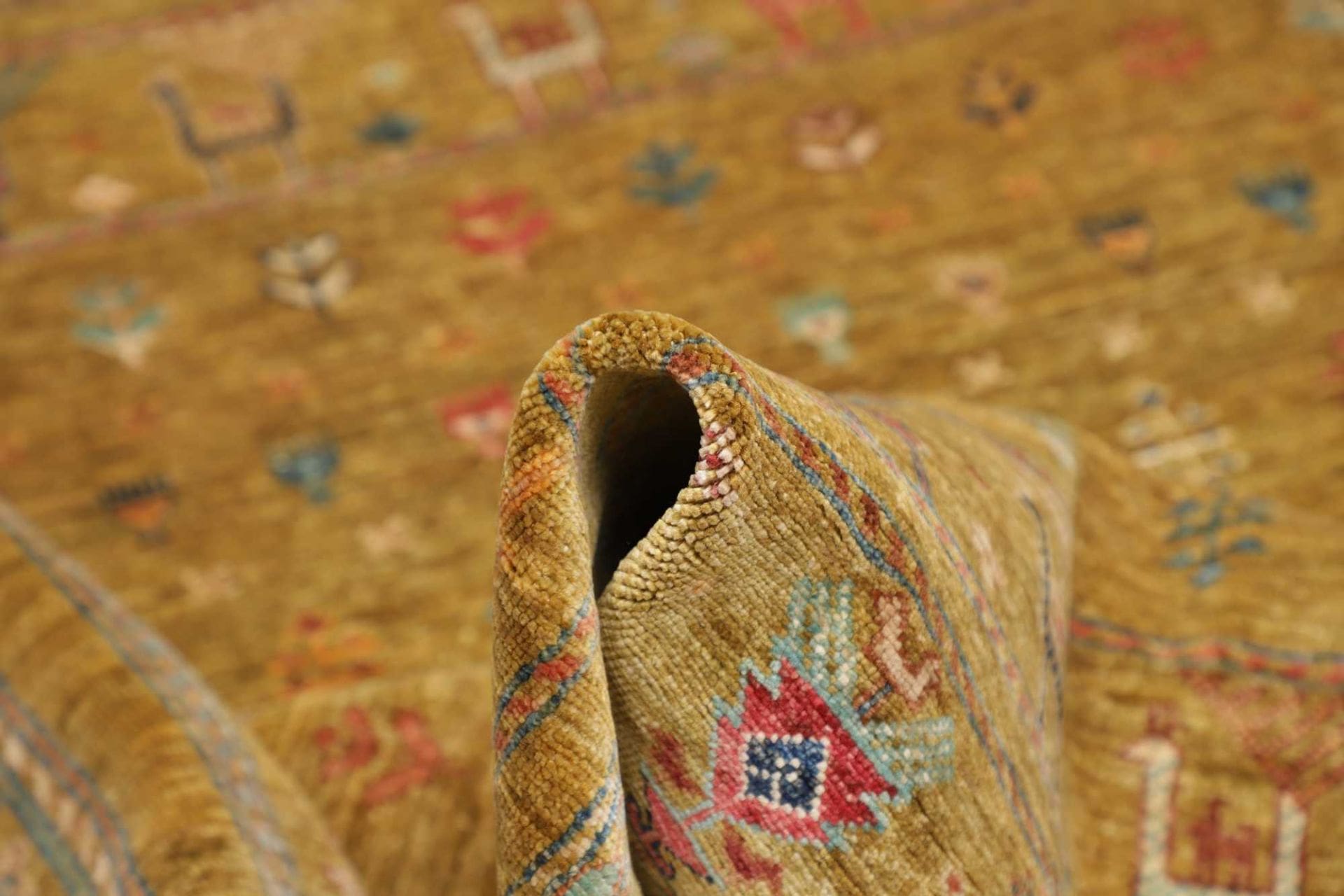 Handgeknüpfter Samarkand Orientteppich 153 × 206 cm