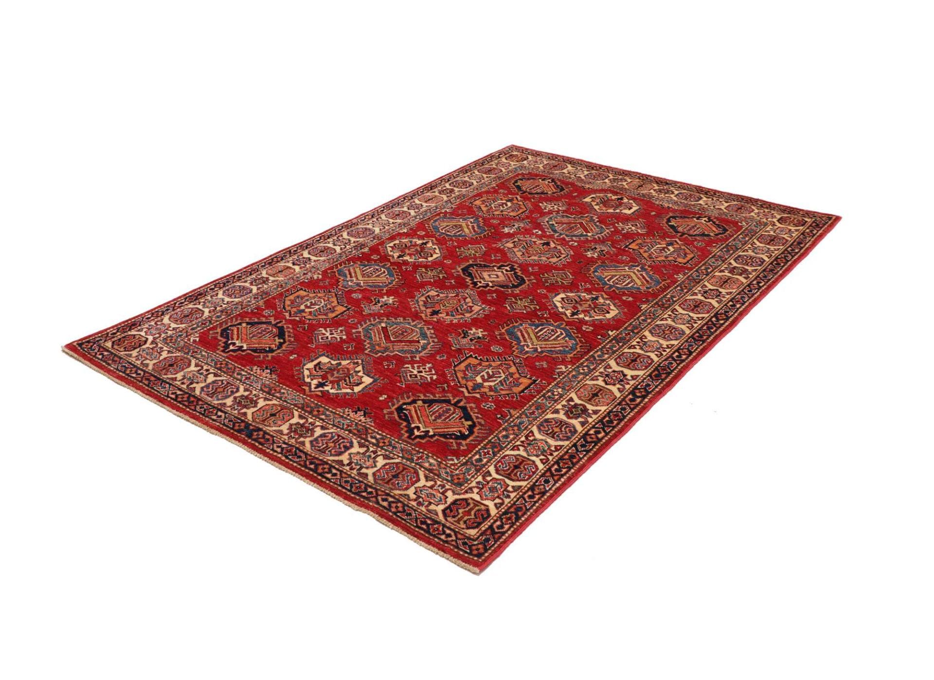 Kazak Orientteppich aus Pakistan, 146 × 205 cm
