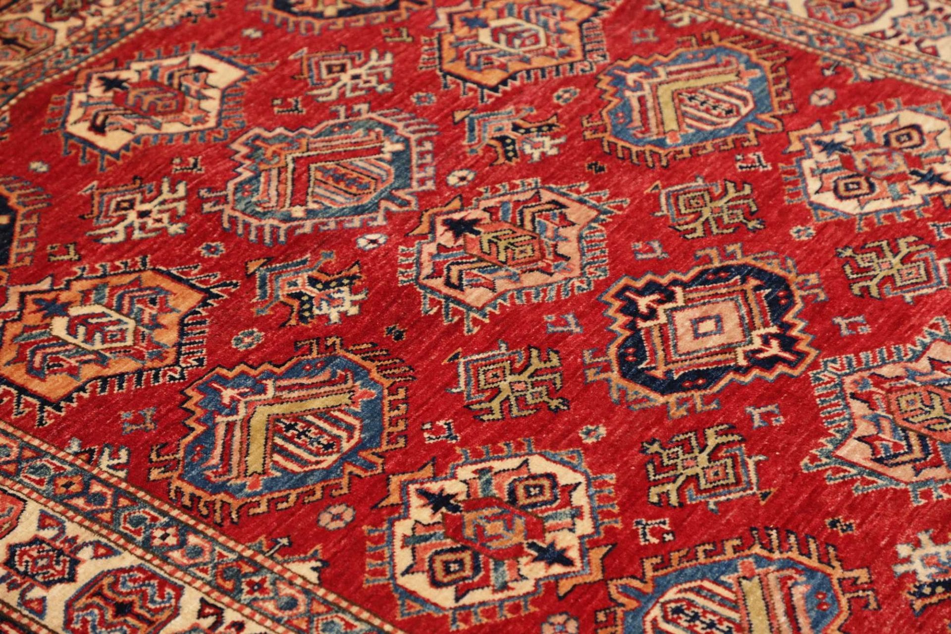 Kazak Orientteppich aus Pakistan, 146 × 205 cm