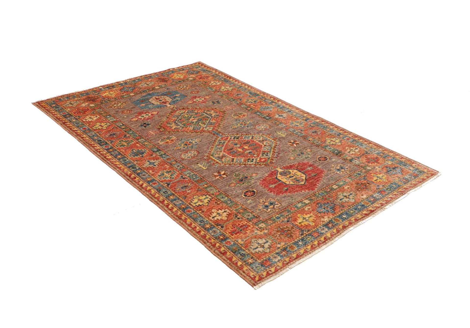 Kazak Orientteppich 127 × 186 cm aus Wolle, handgeknüpft