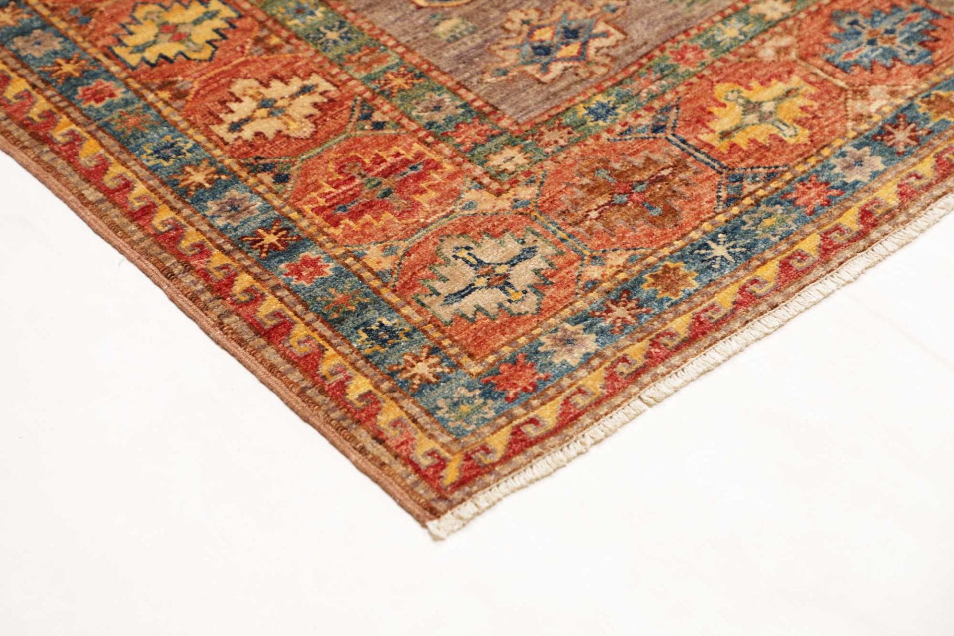 Kazak Orientteppich 127 × 186 cm aus Wolle, handgeknüpft