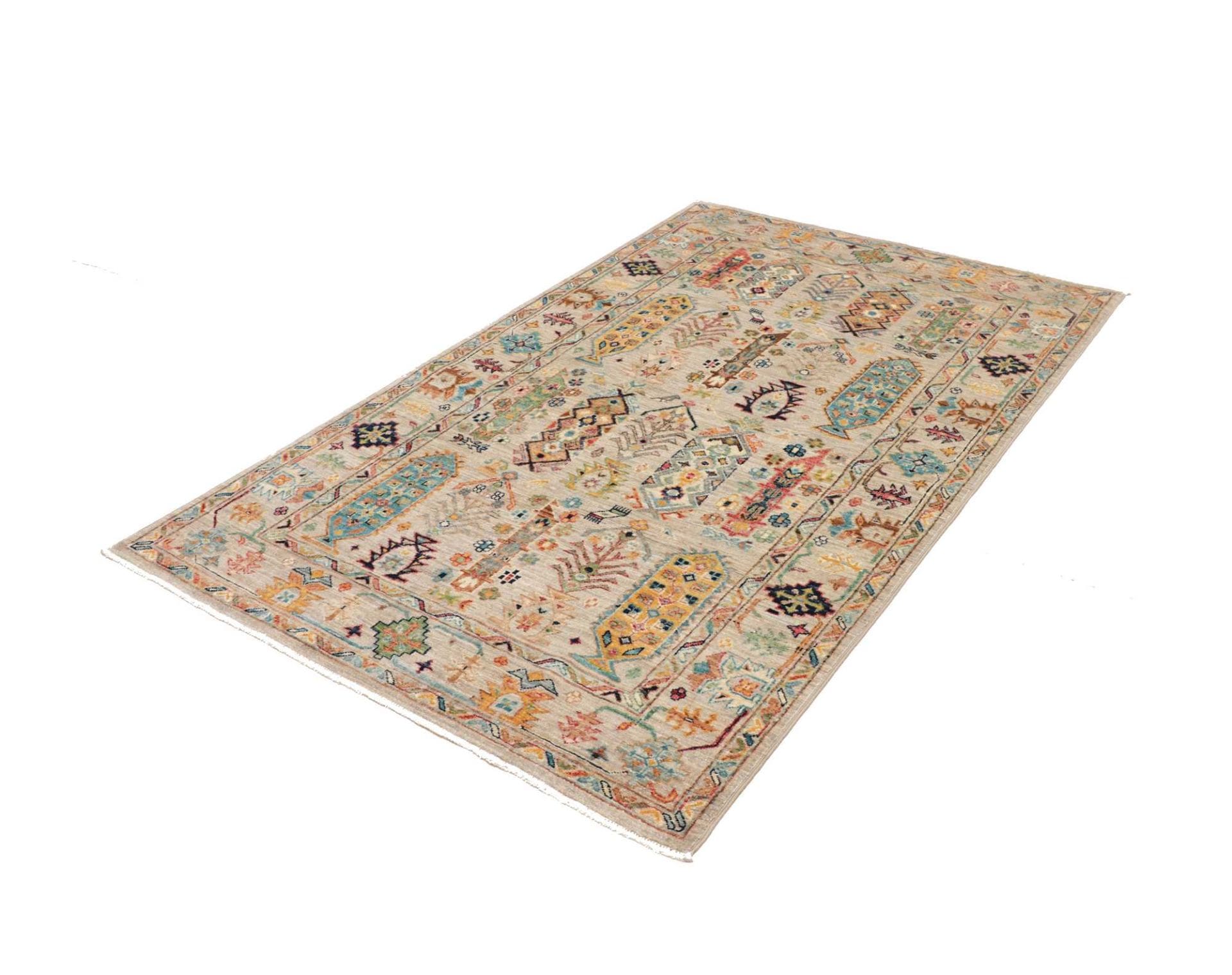 Samarkand Orientteppich 123 × 193 cm aus Wolle, handgeknüpft