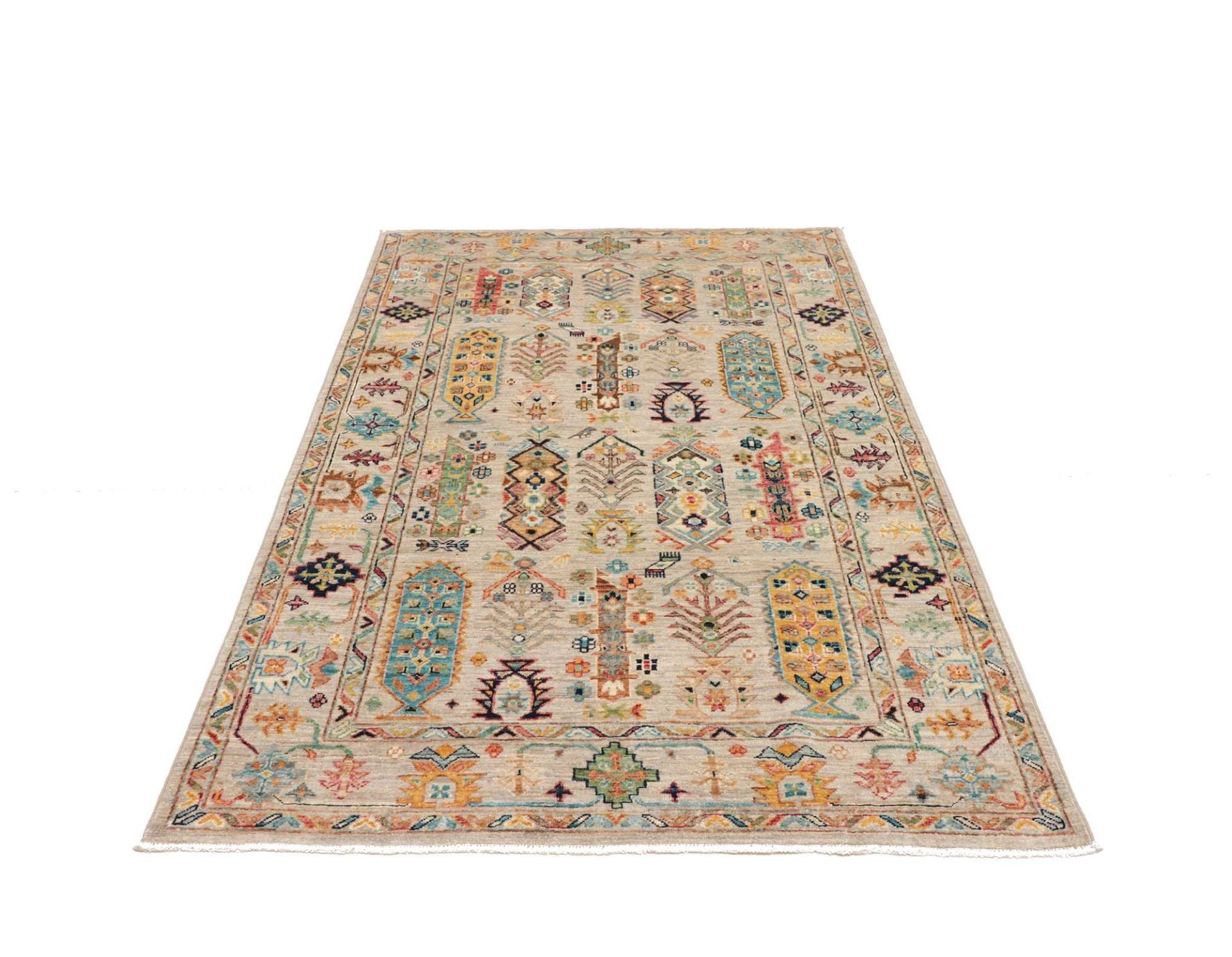 Samarkand Orientteppich 123 × 193 cm aus Wolle, handgeknüpft