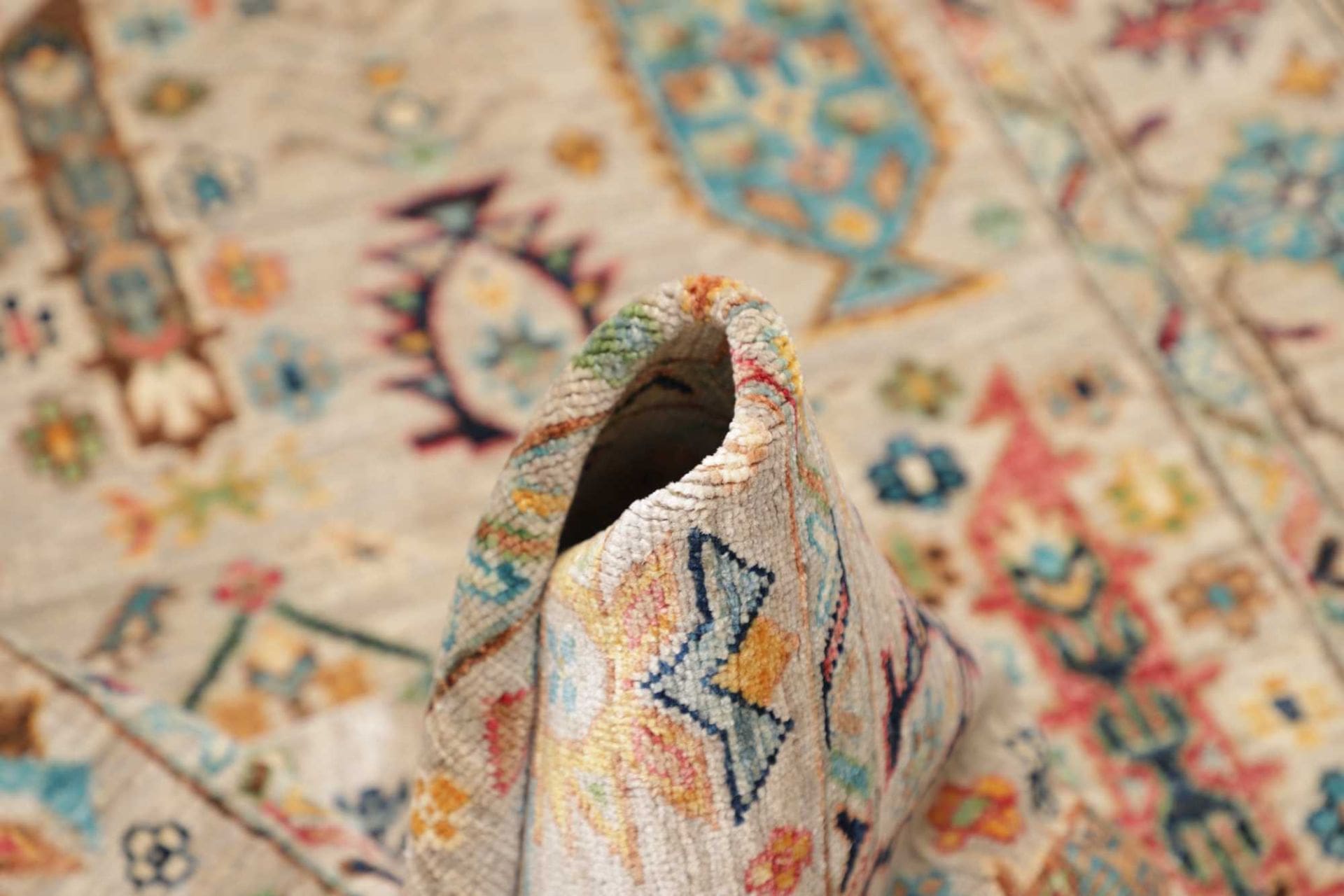 Samarkand Orientteppich 123 × 193 cm aus Wolle, handgeknüpft