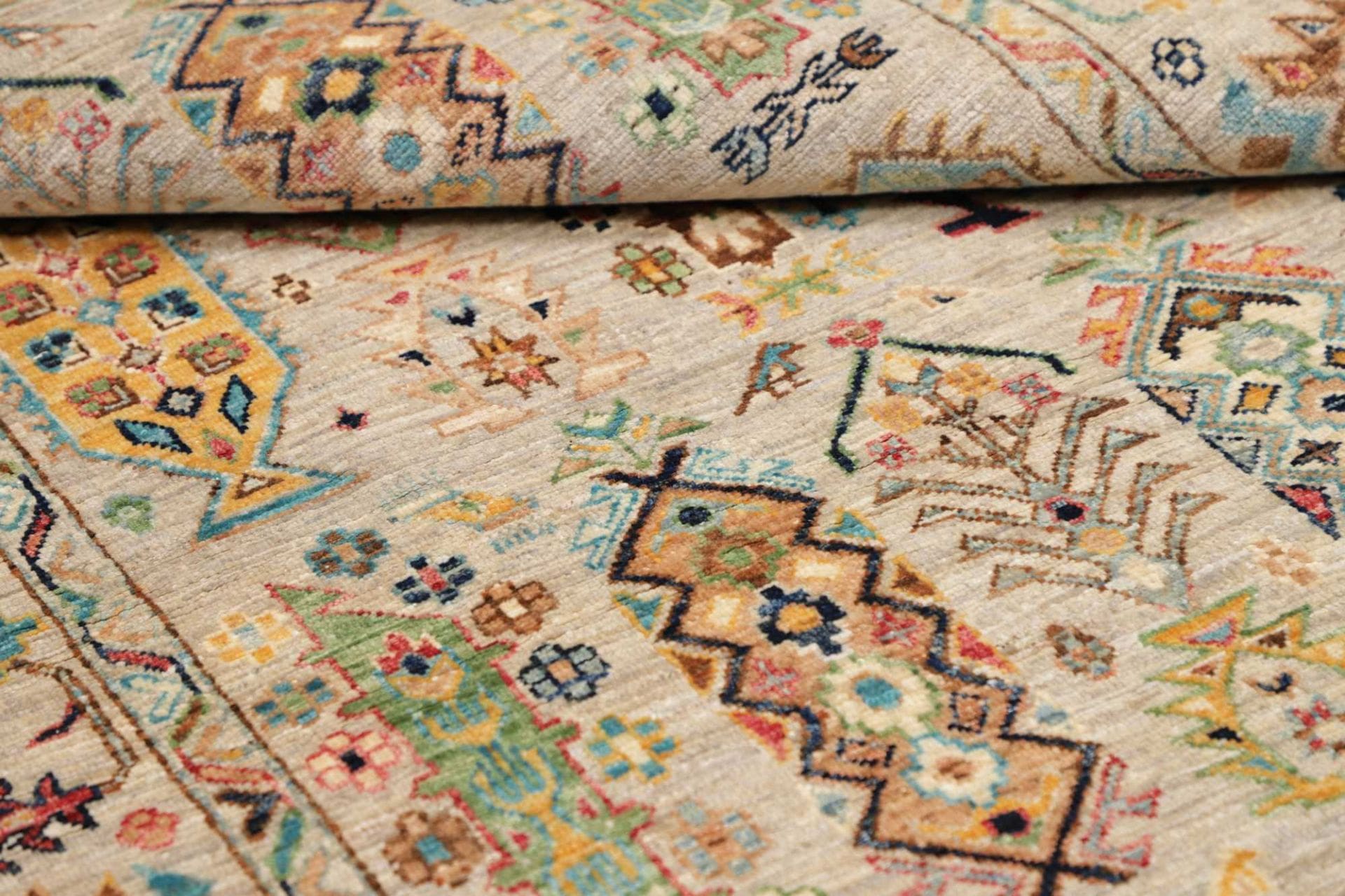Samarkand Orientteppich 123 × 193 cm aus Wolle, handgeknüpft