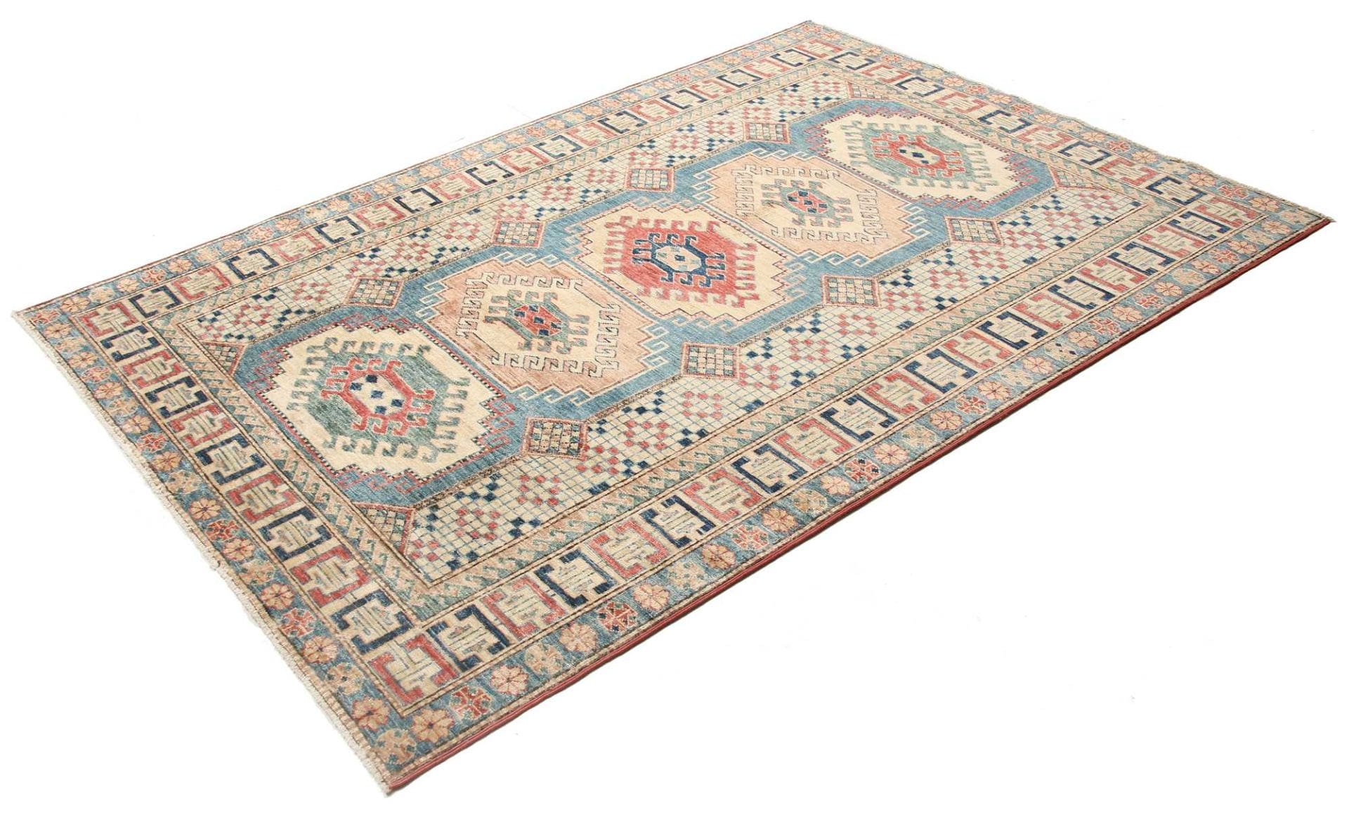 Handgeknüpfter Kazak Orientteppich, 149 × 205 cm, Wolle
